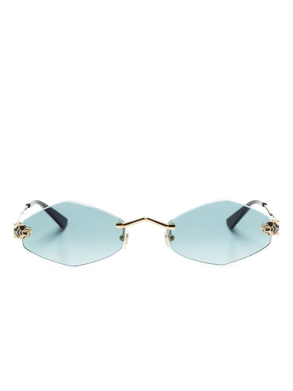 Cartier - Ct0433s Smooth Golden Finish Métal Sunglasses