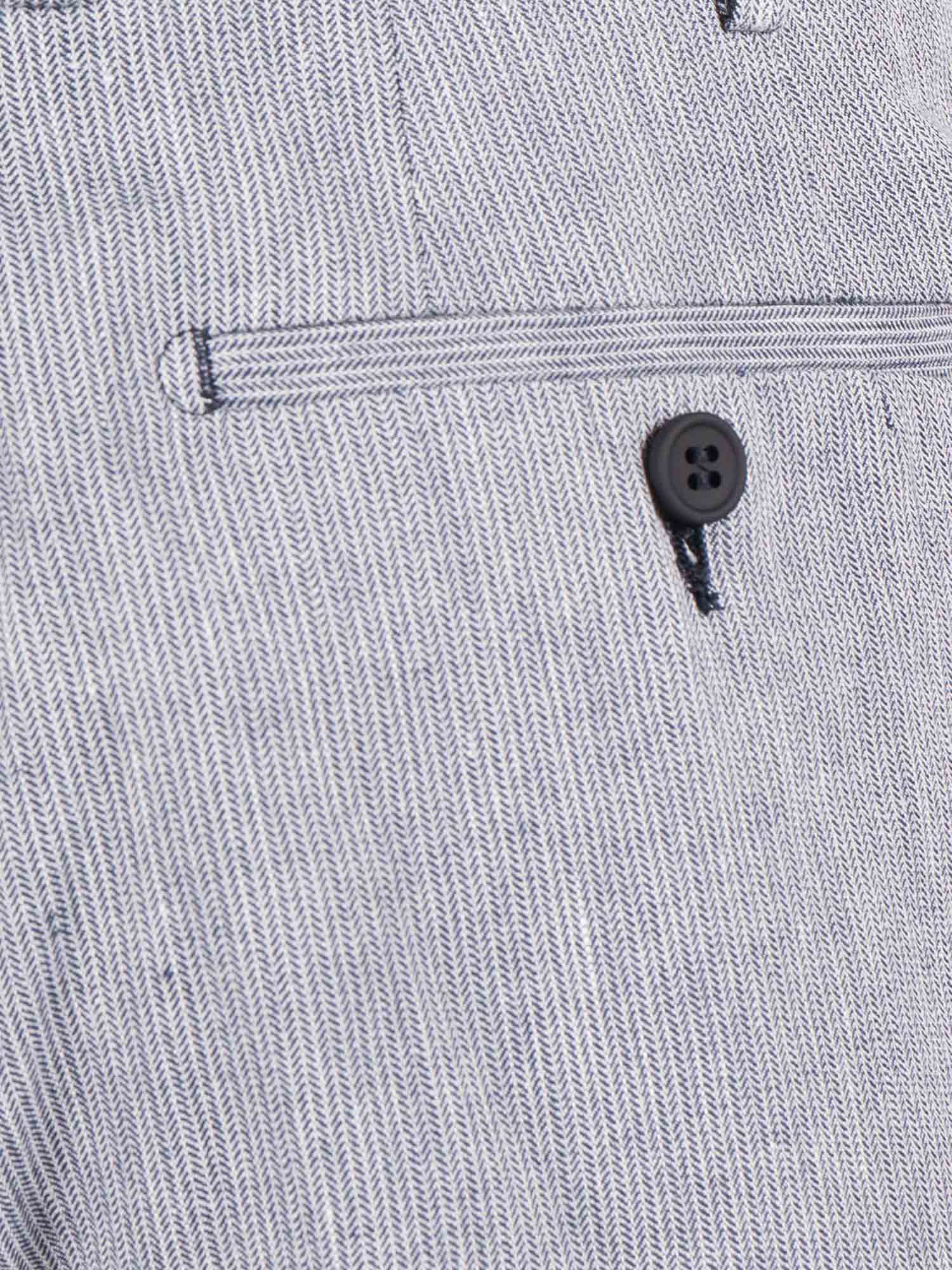 Ber_muda Elax Pants Blue Lyocell Linen Cotton Bermuda Short