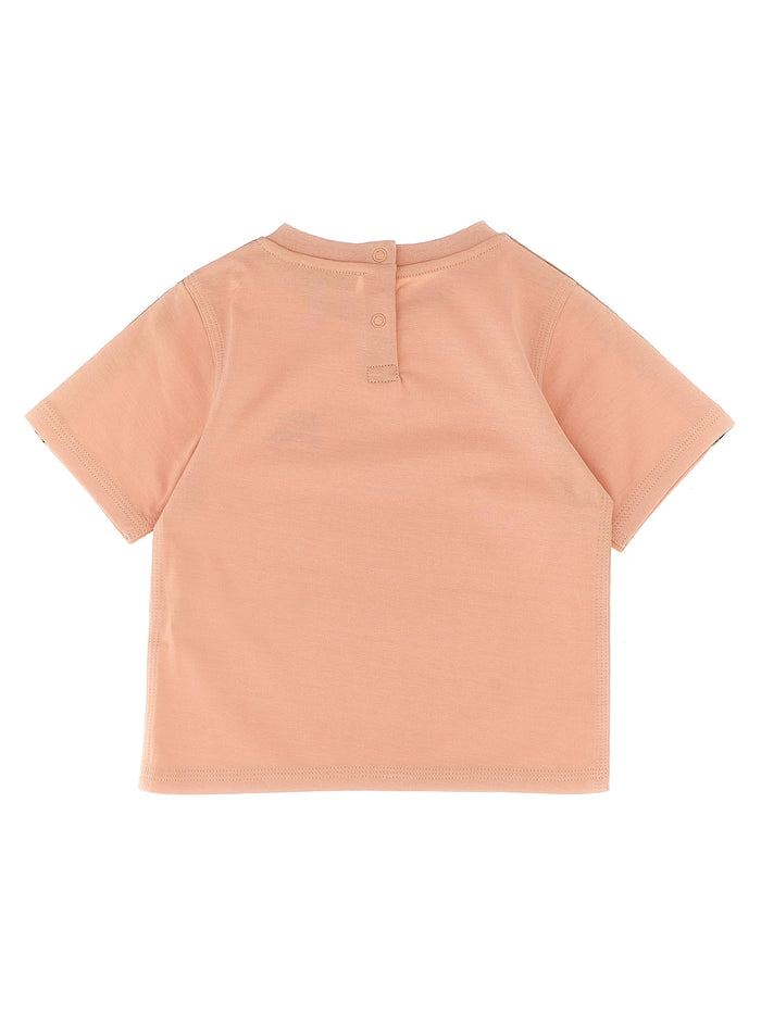 Cedar Check Tape T-shirt Pink Cotton