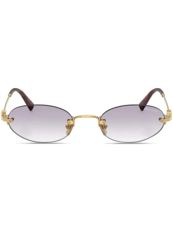 Miu - Mua54s5ak04o 5ak04o Gold Lunettes-de-soleil
