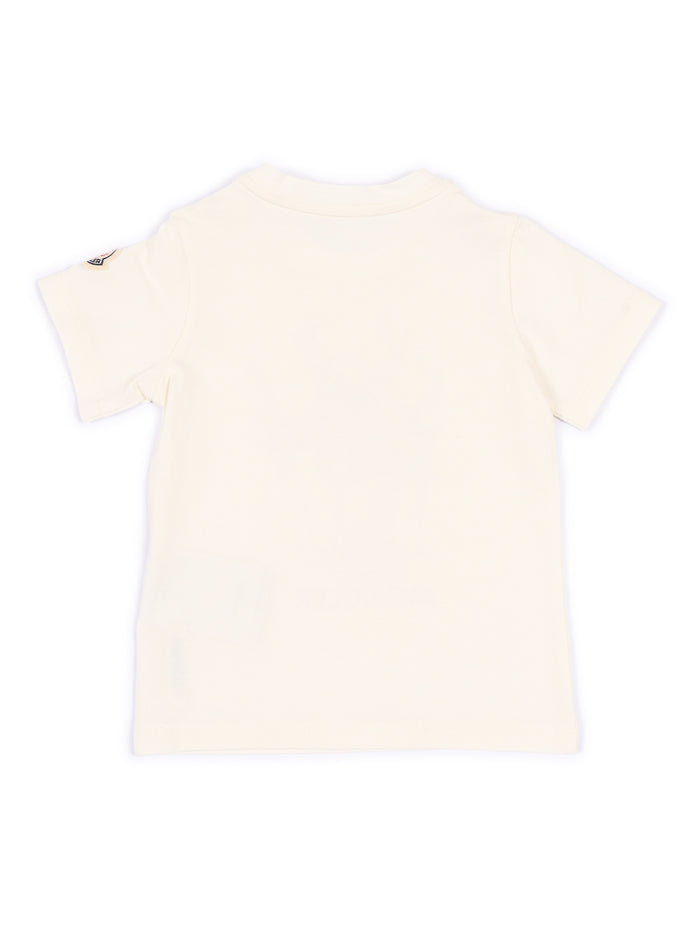 Ss T-Shirt Beige Elastane Cotton Short Sleeves