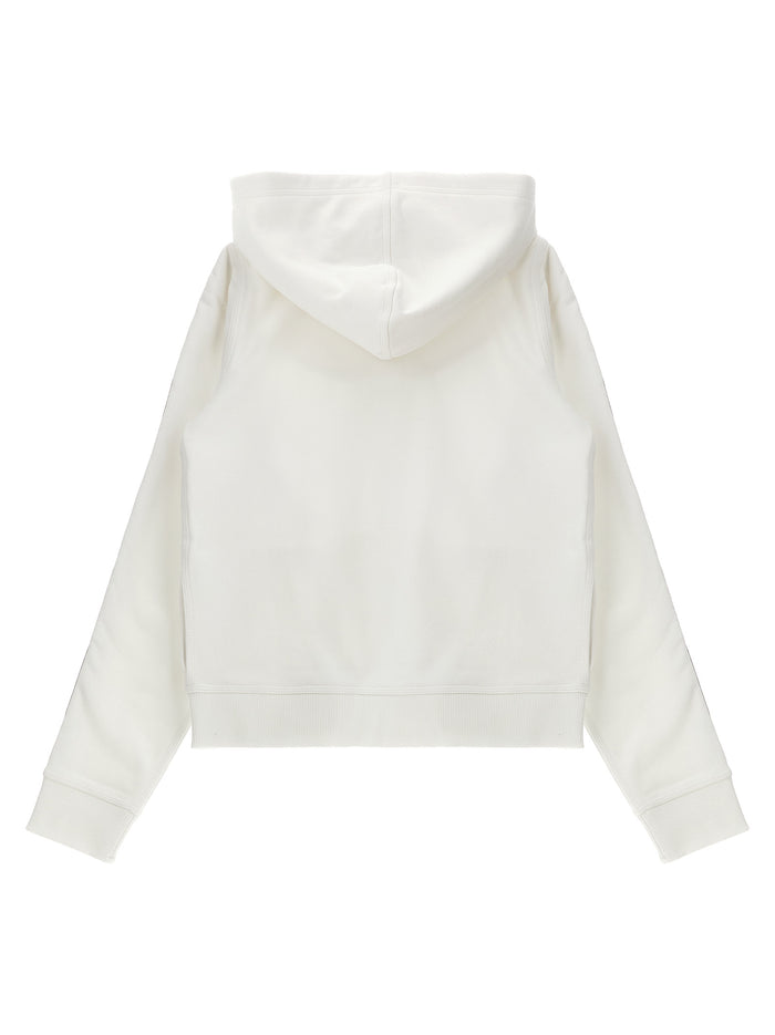 Elin hoodie White Cotton Sweatshirt