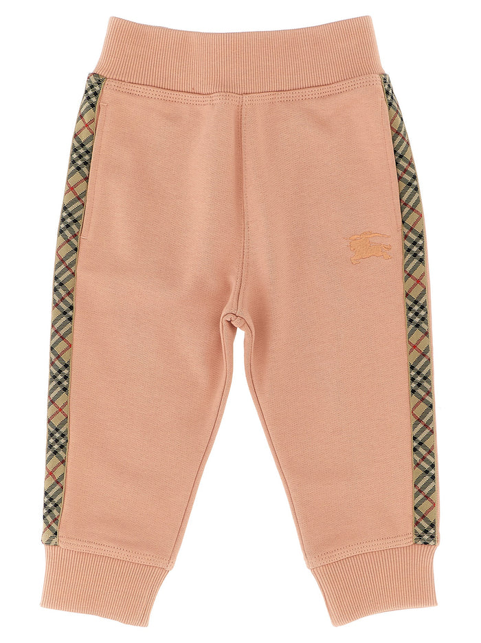 Jackson Check Tape joggers Pink Cotton Pant