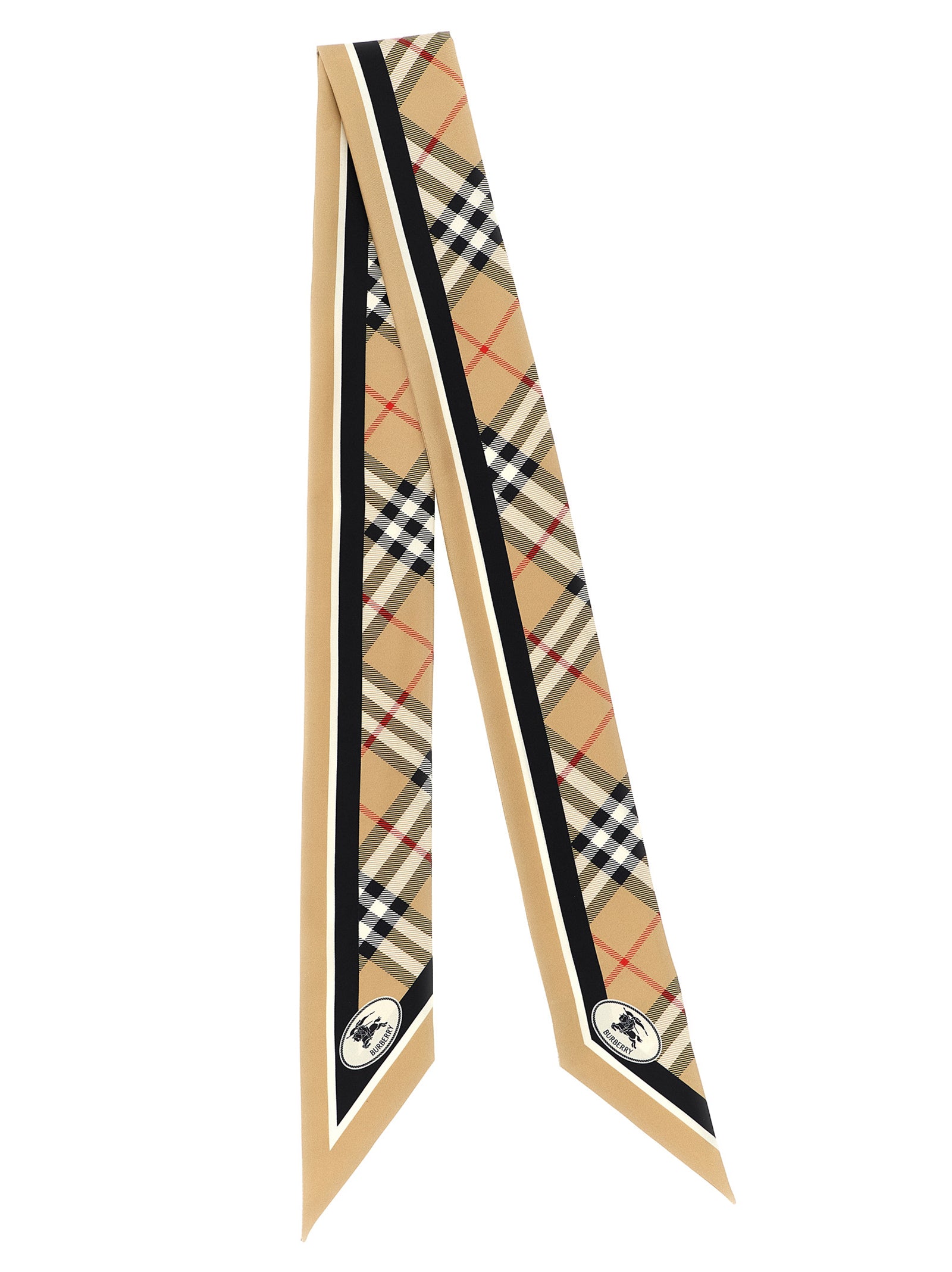 Silk Bandeau Beige Mulberry Scarves, Foulards