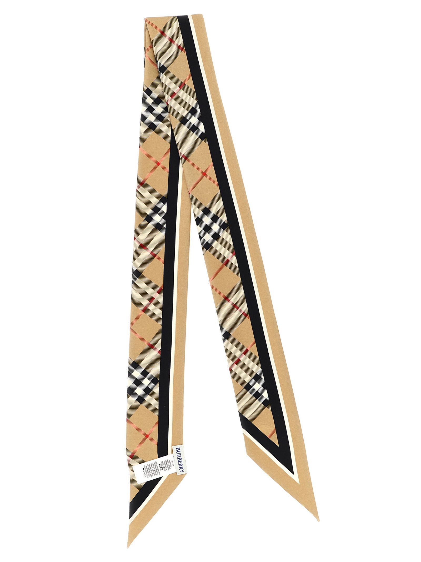 Silk Bandeau Beige Mulberry Scarves, Foulards