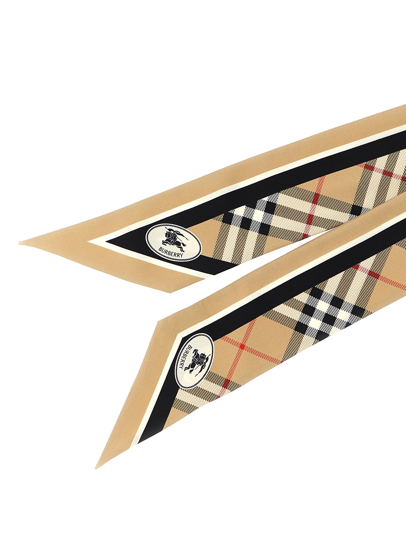 Silk Bandeau Beige Mulberry Scarves, Foulards