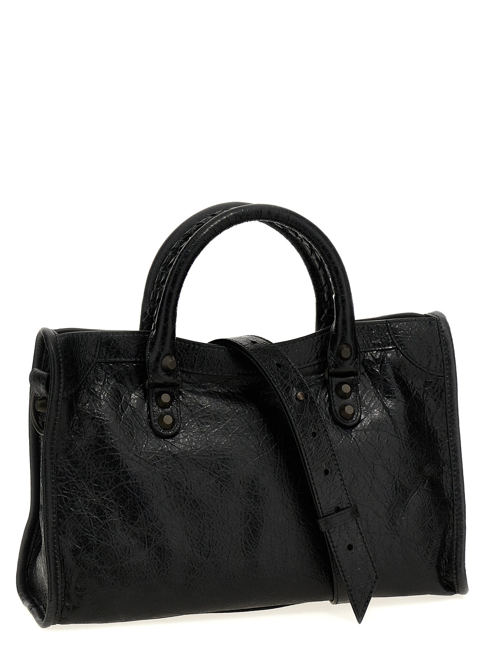 Le City Bag S Handbag Black Lamb Leather (ovis Aries) Hand
