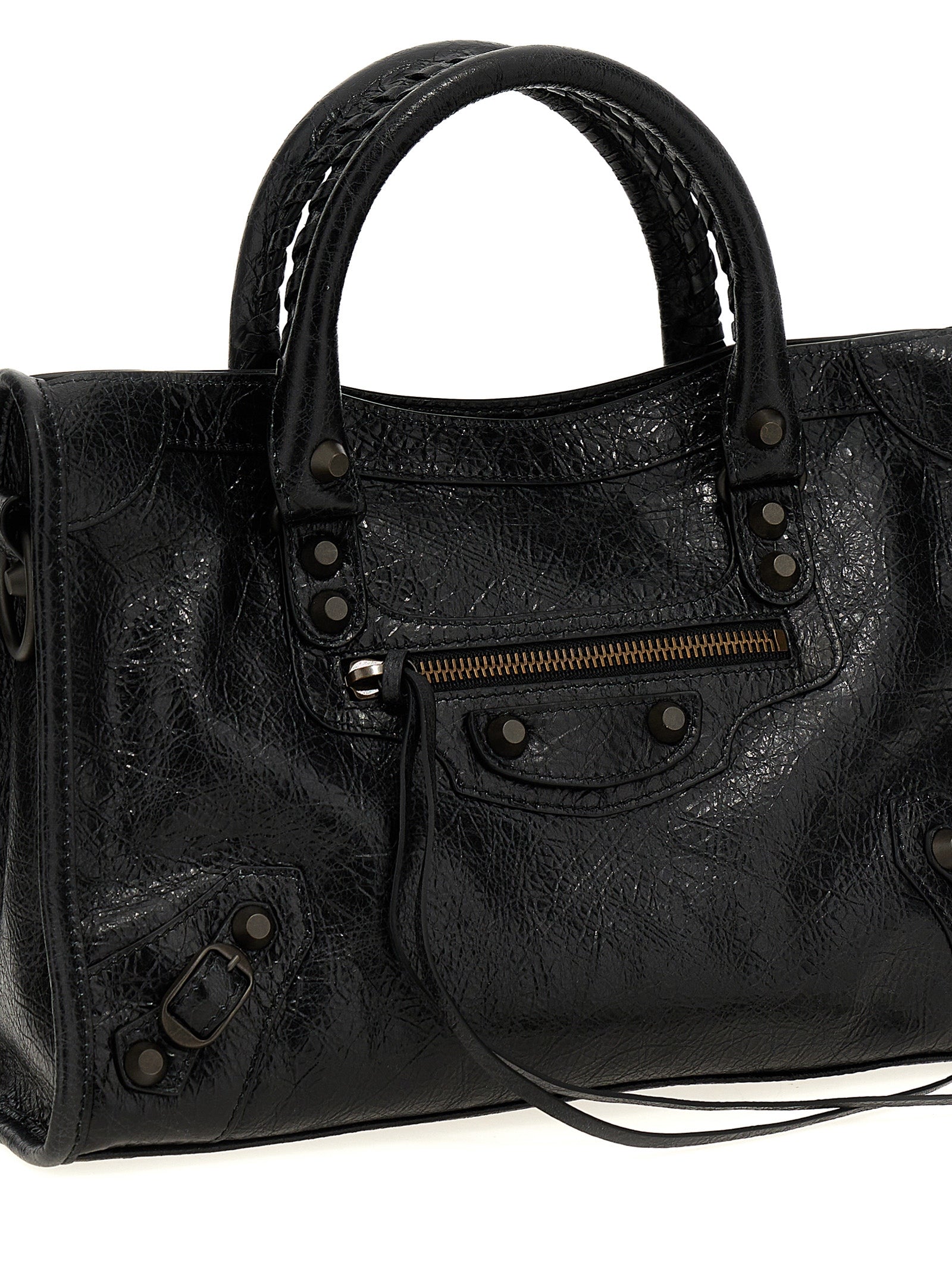 Le City Bag S Handbag Black Lamb Leather (ovis Aries) Hand