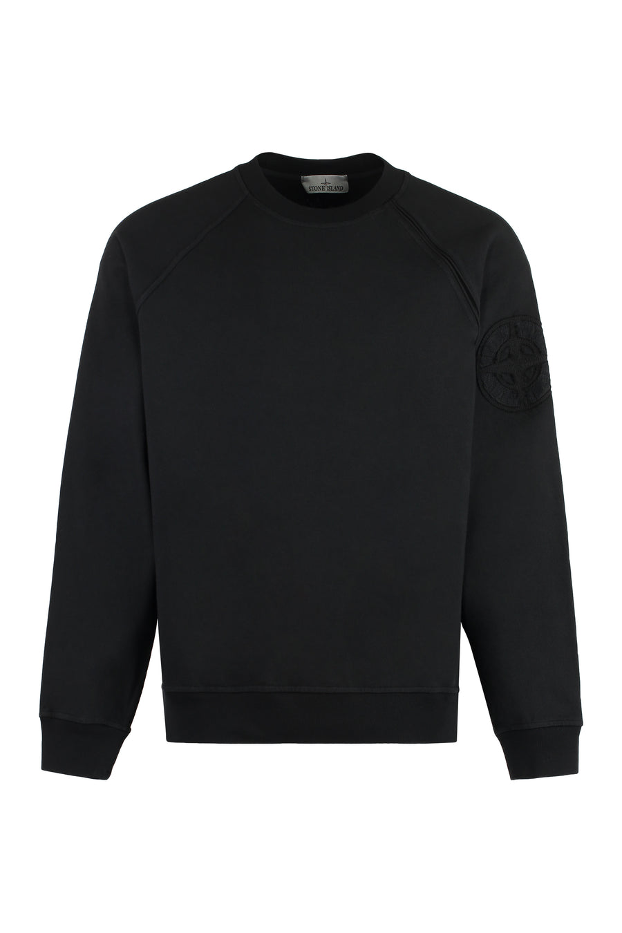 Cotton Crew-Neck Sweatshirt Black Sweatshirts