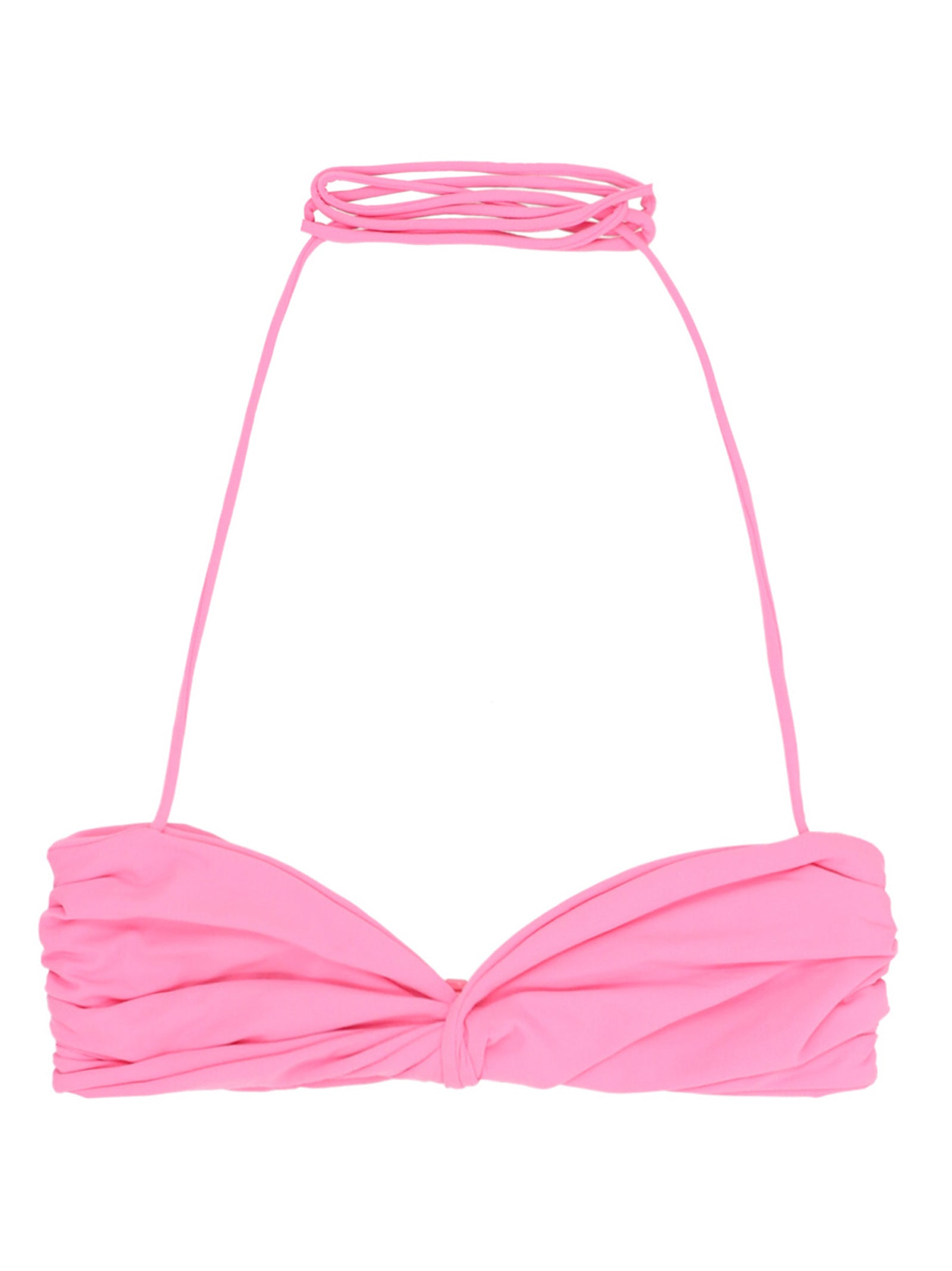 Knot bikini top Pink Polyamide Elastane Beachwear