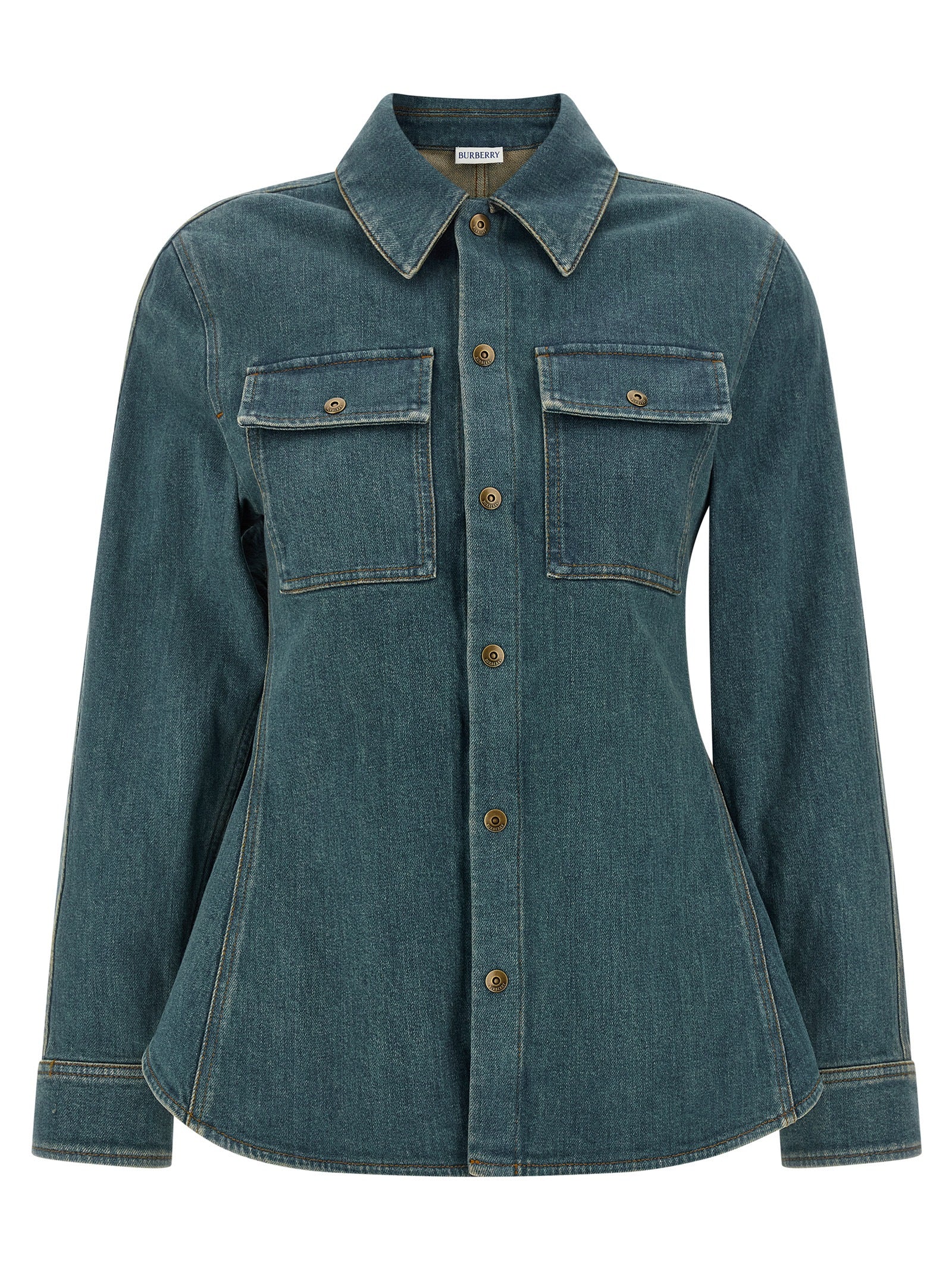 Dakota Shirt Blue Cotton Shirt, Blouse
