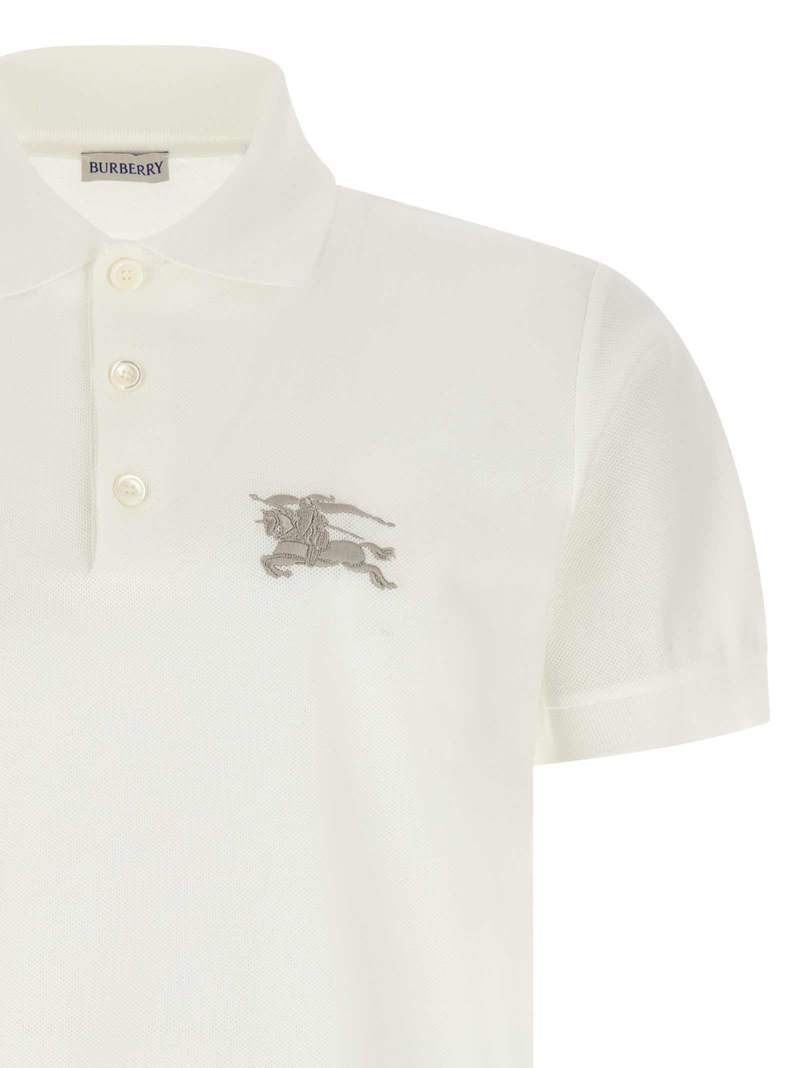 Embroidery polo shirt Beige Cotton