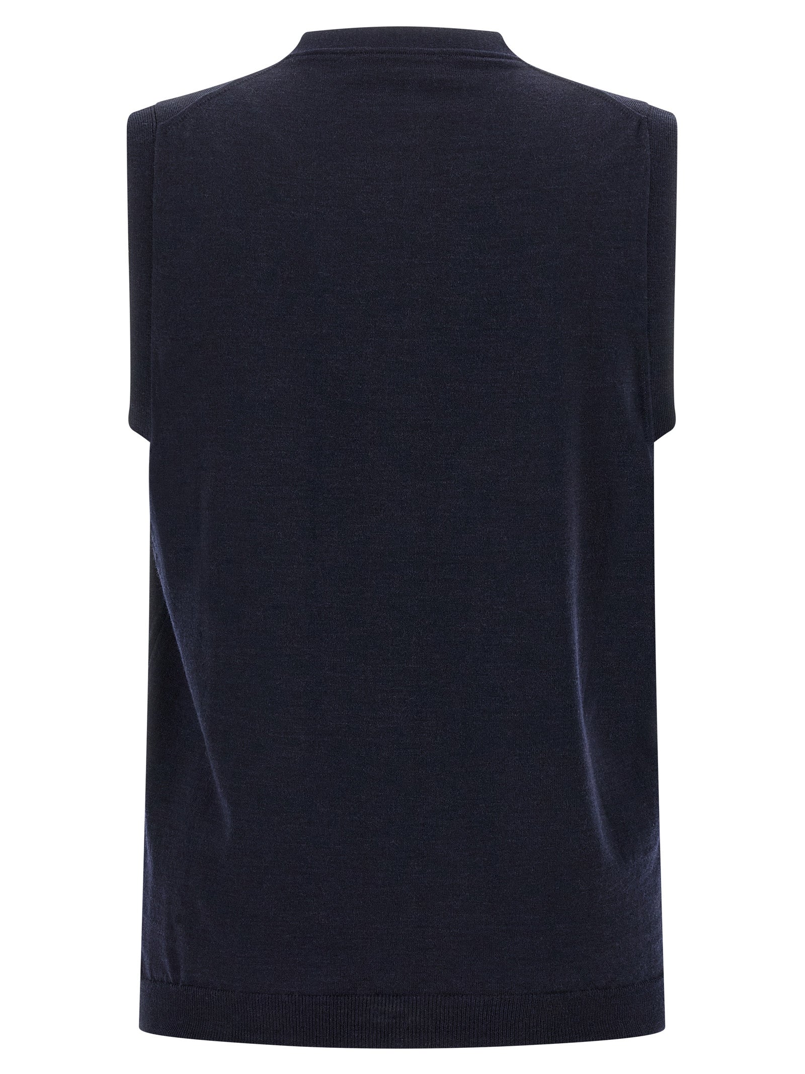 Flexwool vest Blue Virgin Wool Polyamide Sweater, Cardigans