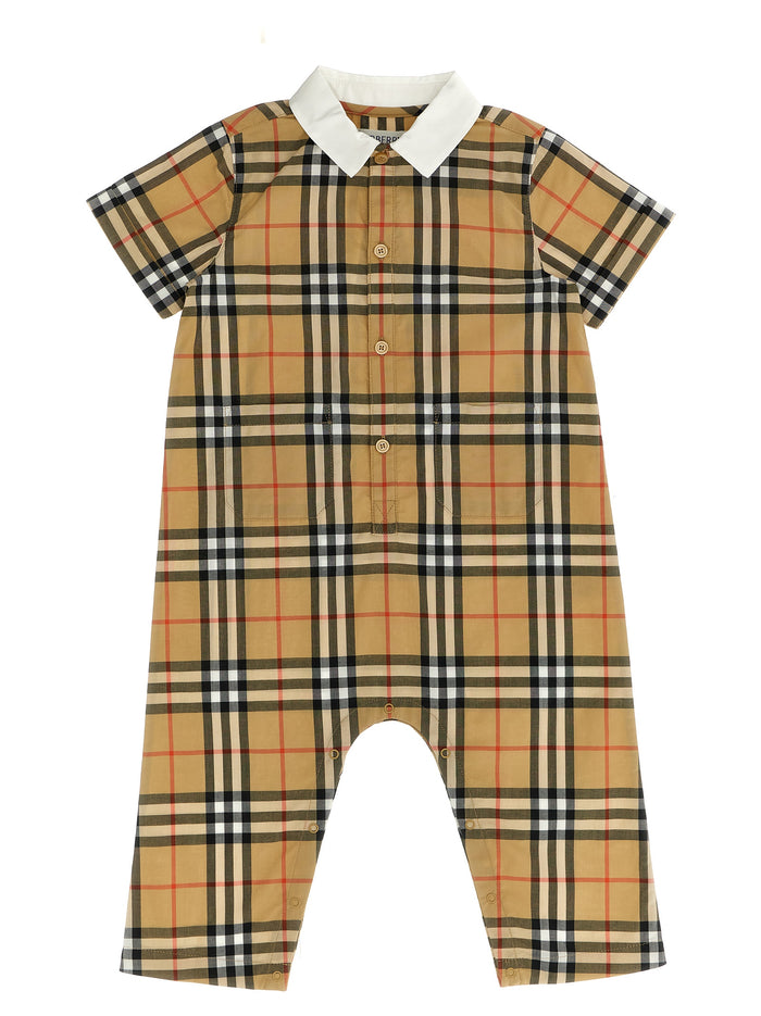 Pagliaccetto Andreas Beige Cotton Playsuits, Body