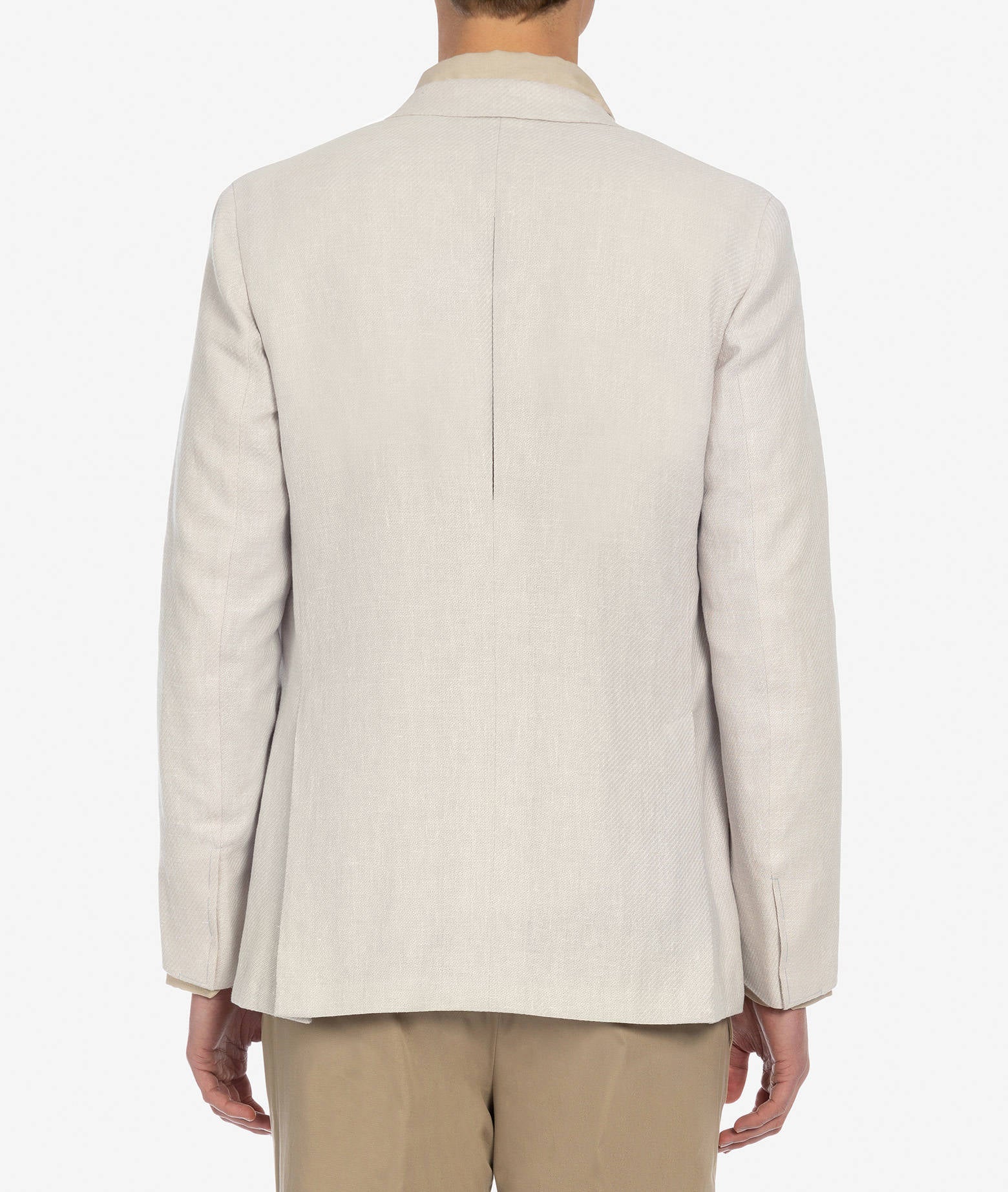 Single-Breasted Jacket Mumbai Beige Tailored Made