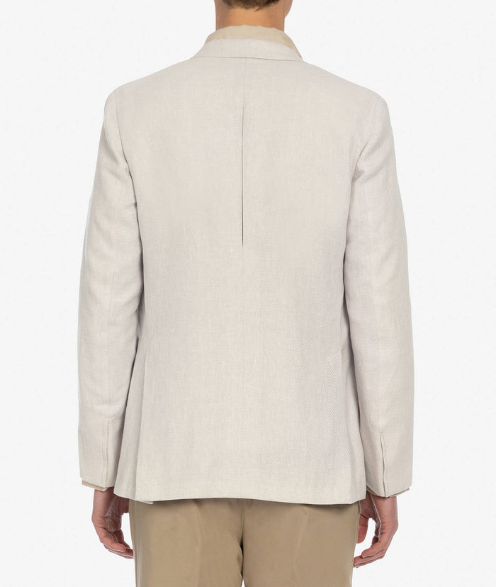 Single-Breasted Jacket Mumbai Beige Tailored Made