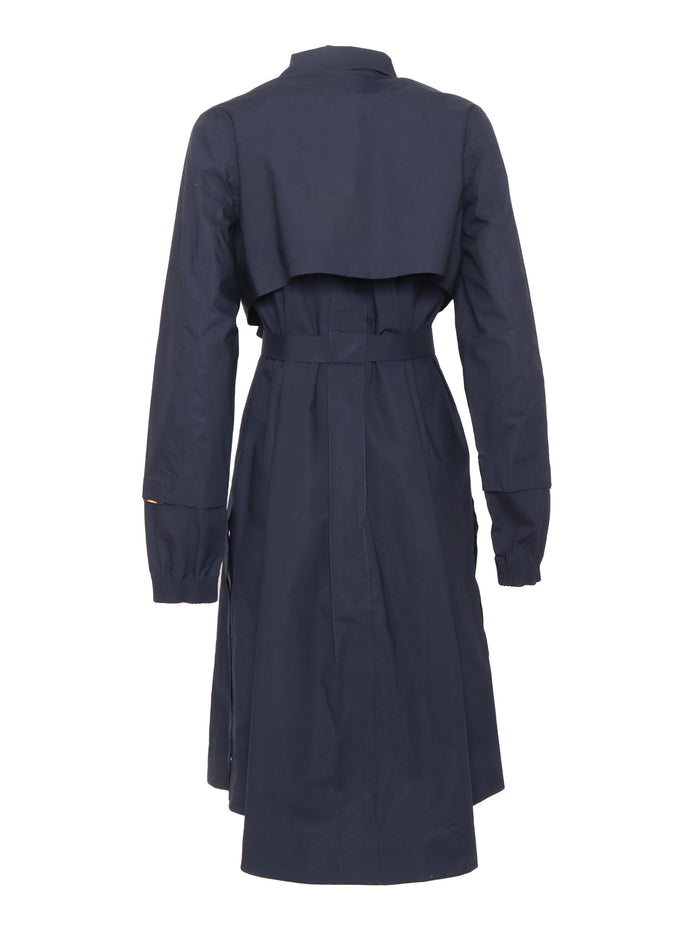 JESY 3L POPLIN LONG DOWN JACKET Blue Cotton Nylon Puffer
