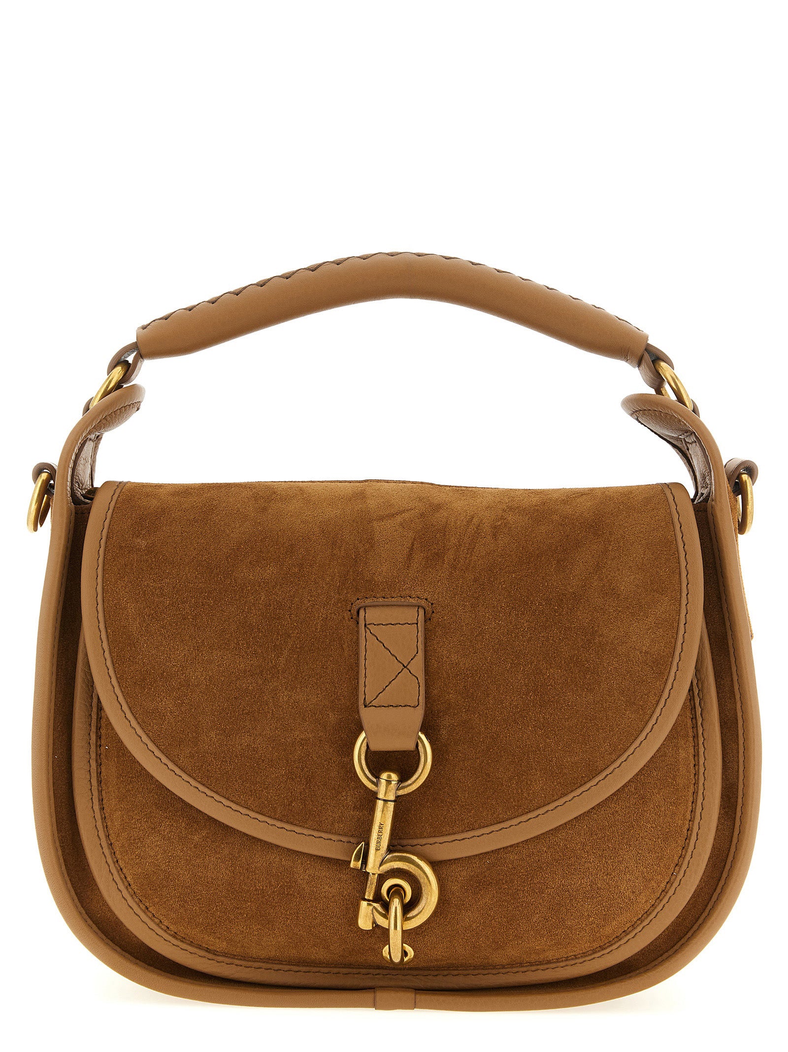 Messenger B Clip crossbody bag Beige Calfskin Leather (bos Taurus)