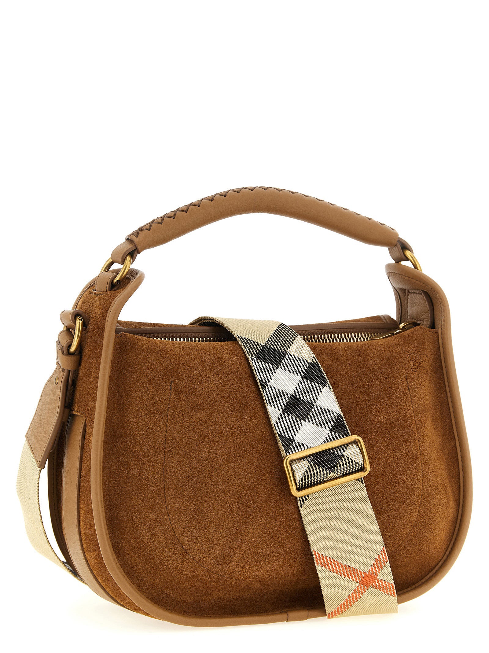 Messenger B Clip crossbody bag Beige Calfskin Leather (bos Taurus)