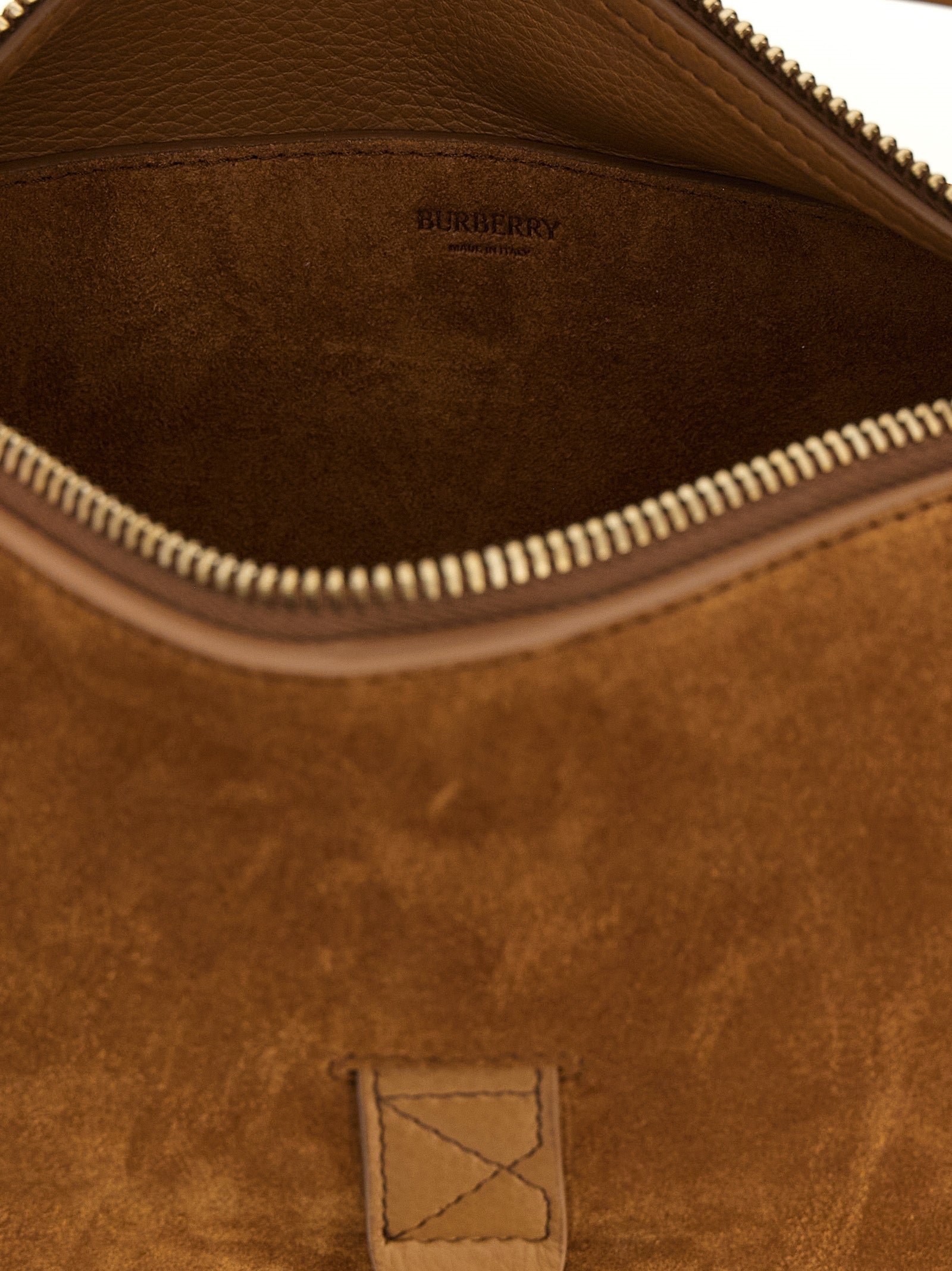 Messenger B Clip crossbody bag Beige Calfskin Leather (bos Taurus)