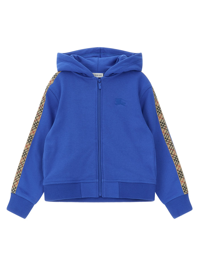 Clyde hoodie Blue Cotton Sweatshirt