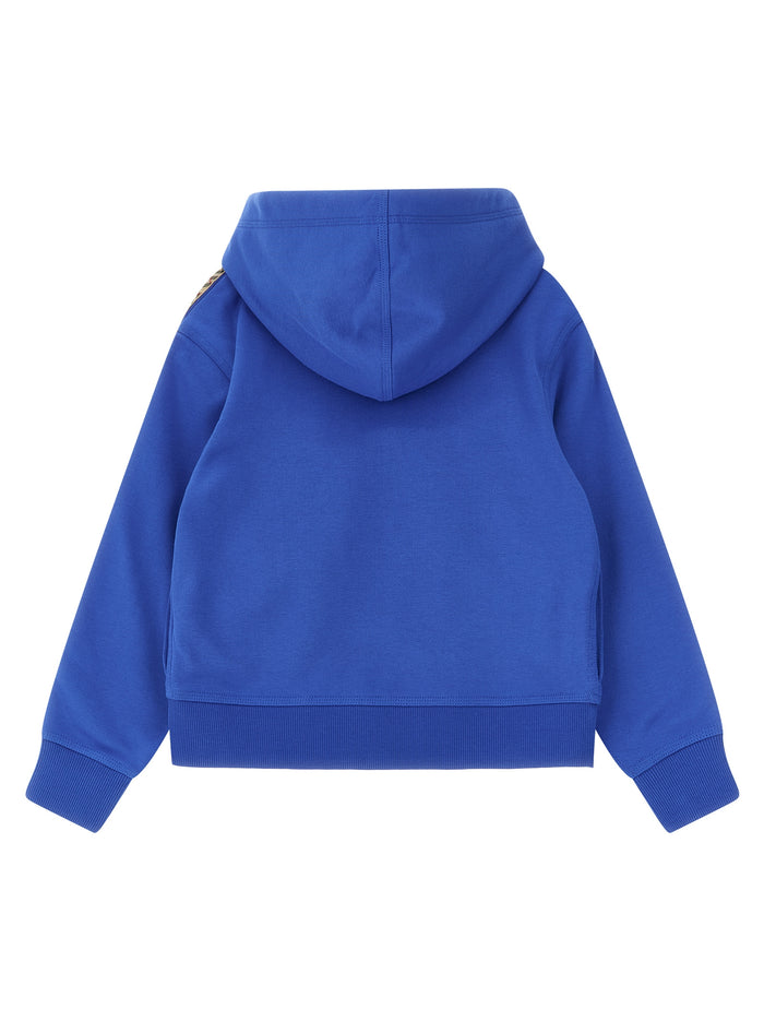Clyde hoodie Blue Cotton Sweatshirt
