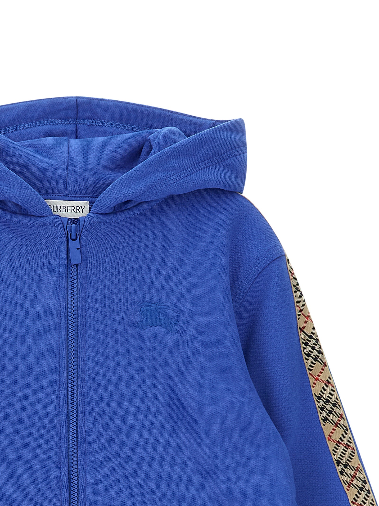 Clyde hoodie Blue Cotton Sweatshirt