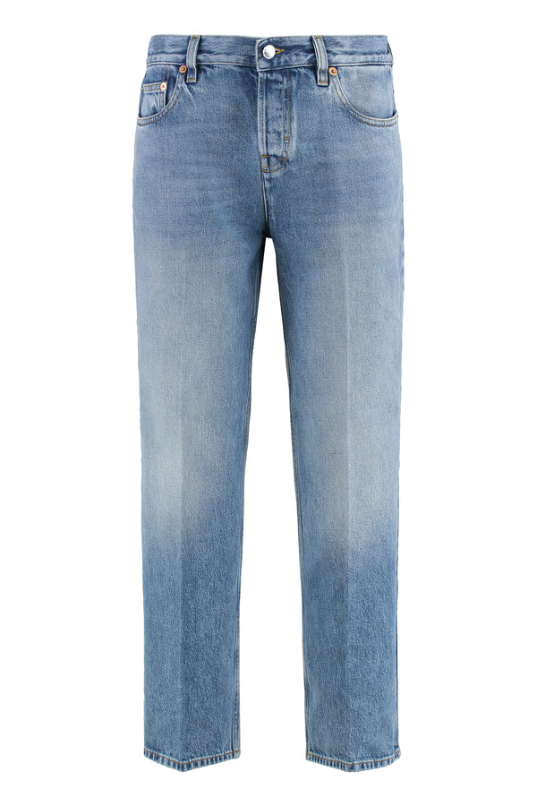 Gucci 5-Pocket Straight-Leg Jeans Denim Cotton