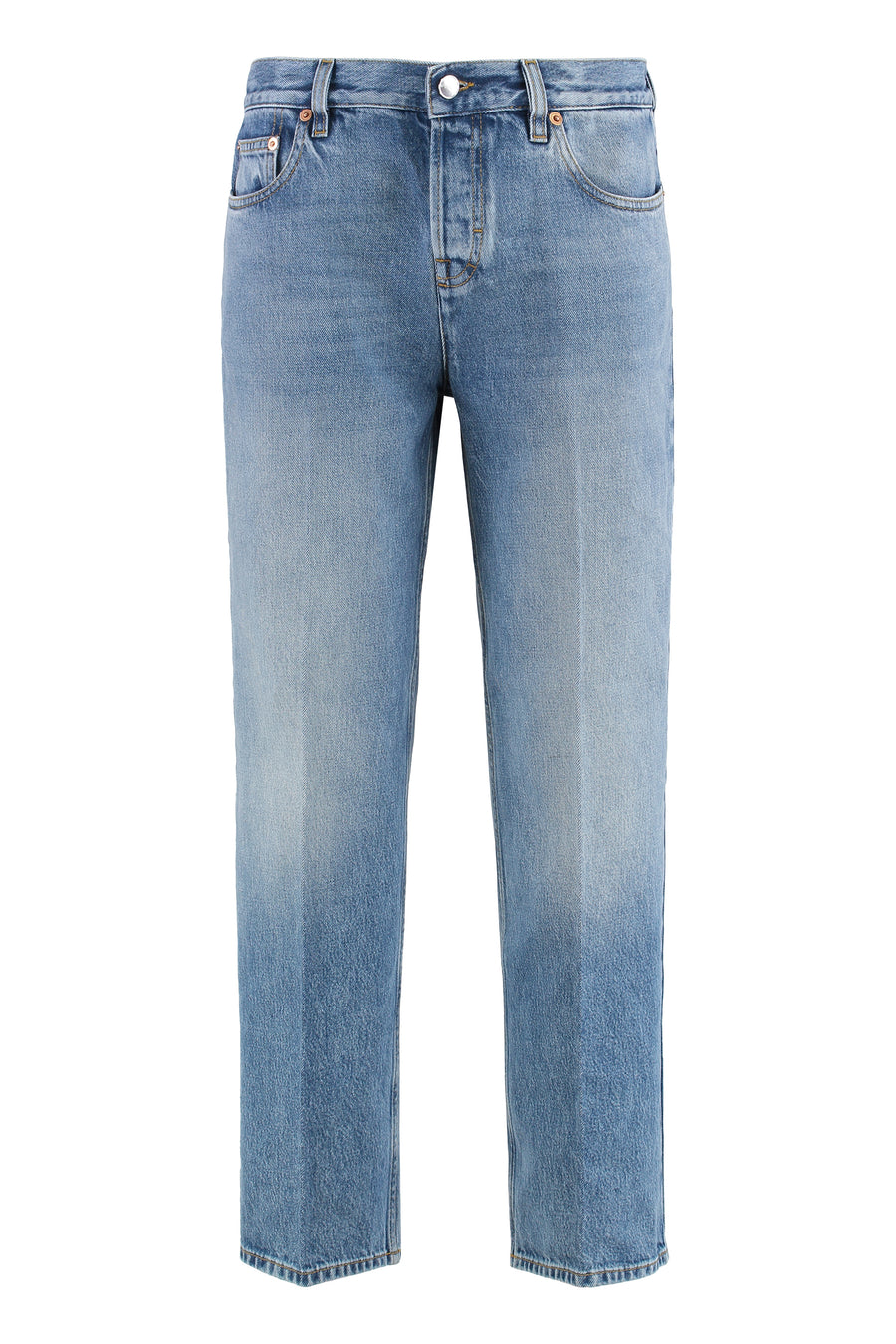 Gucci 5-Pocket Straight-Leg Jeans Denim Cotton