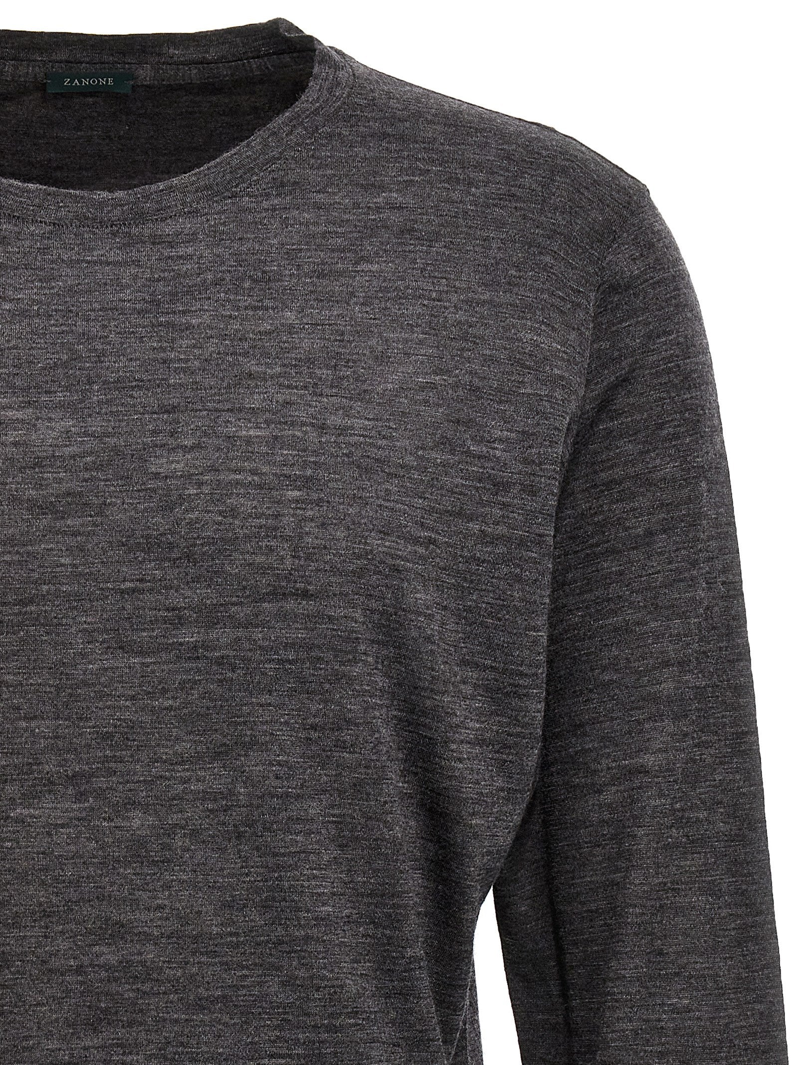 Wool sweater Gray Virgin Sweater, Cardigans