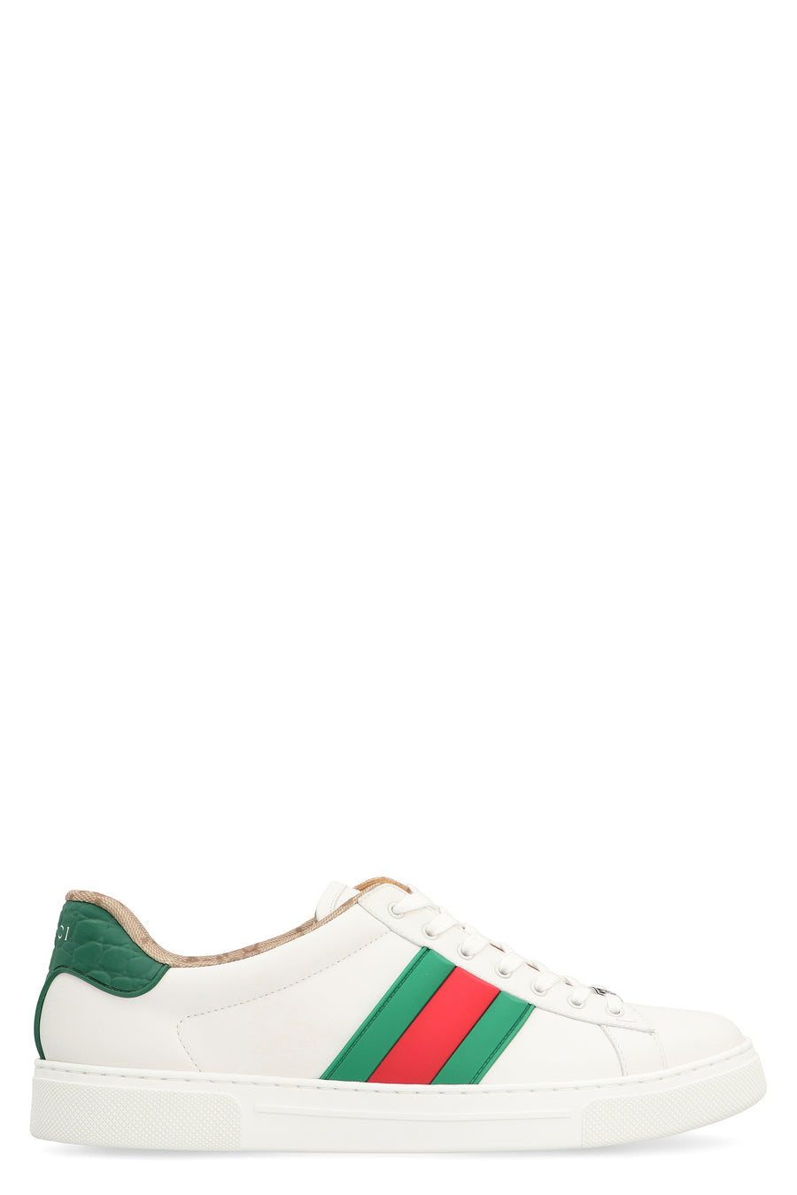 Ace Leather Low-Top Sneakers White Calfskin Trainers