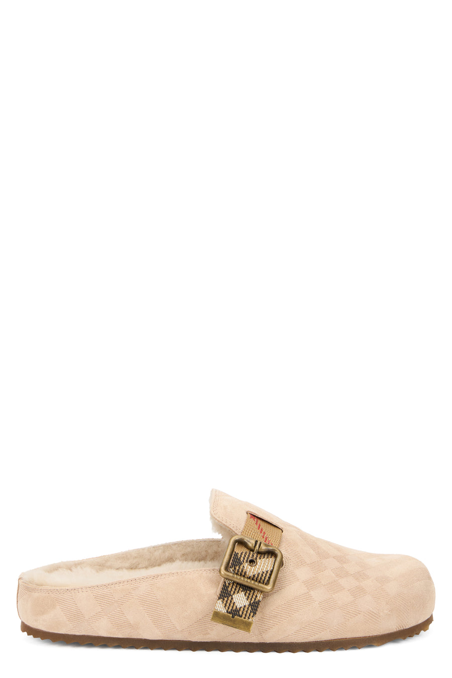 Mules Urchin Suede Shearling Blonde Calfskin