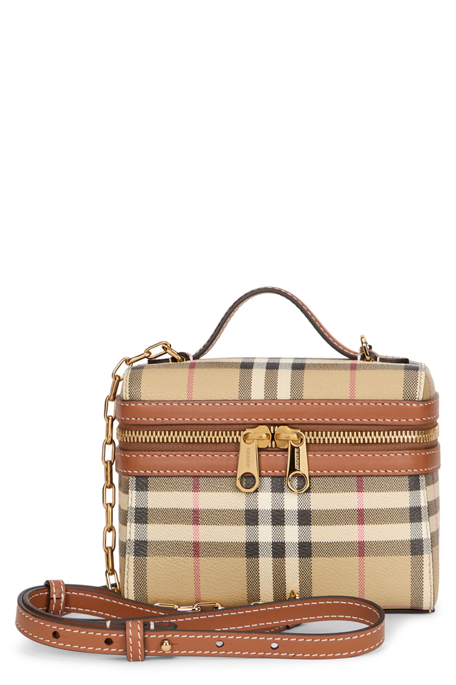 Mini Vanity Bag Archive Beige Polyurethane Handbags