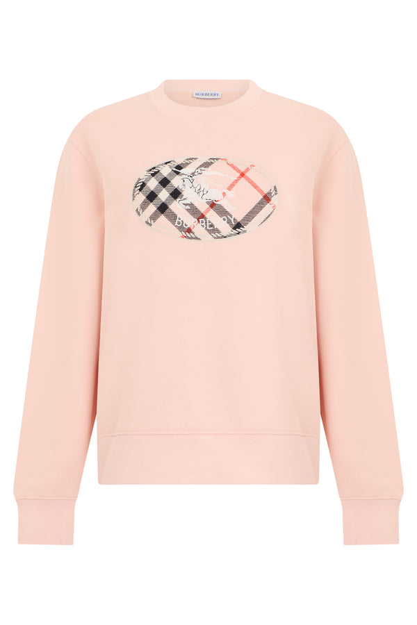Cotton Sweatshirt Compact Pink Sweatshirts