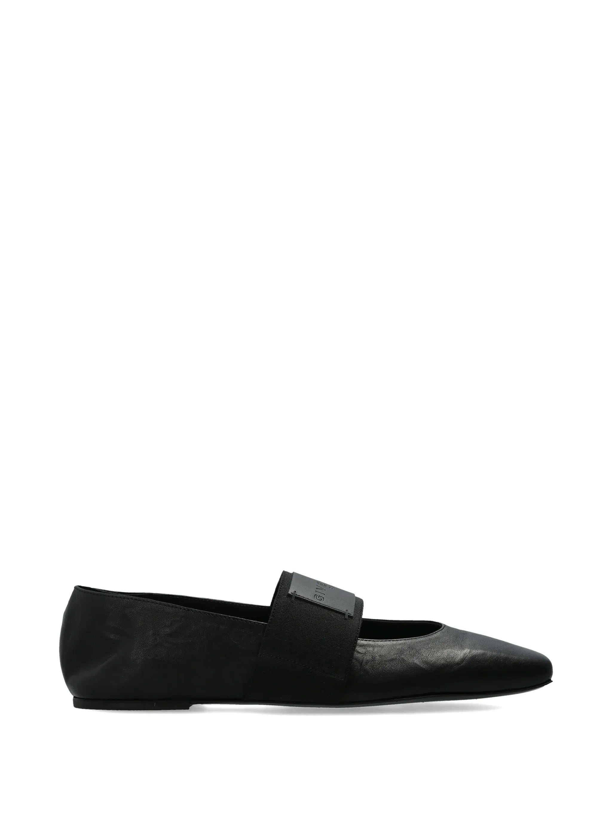 Sliced Square Ballerina Tonal Black Calzature