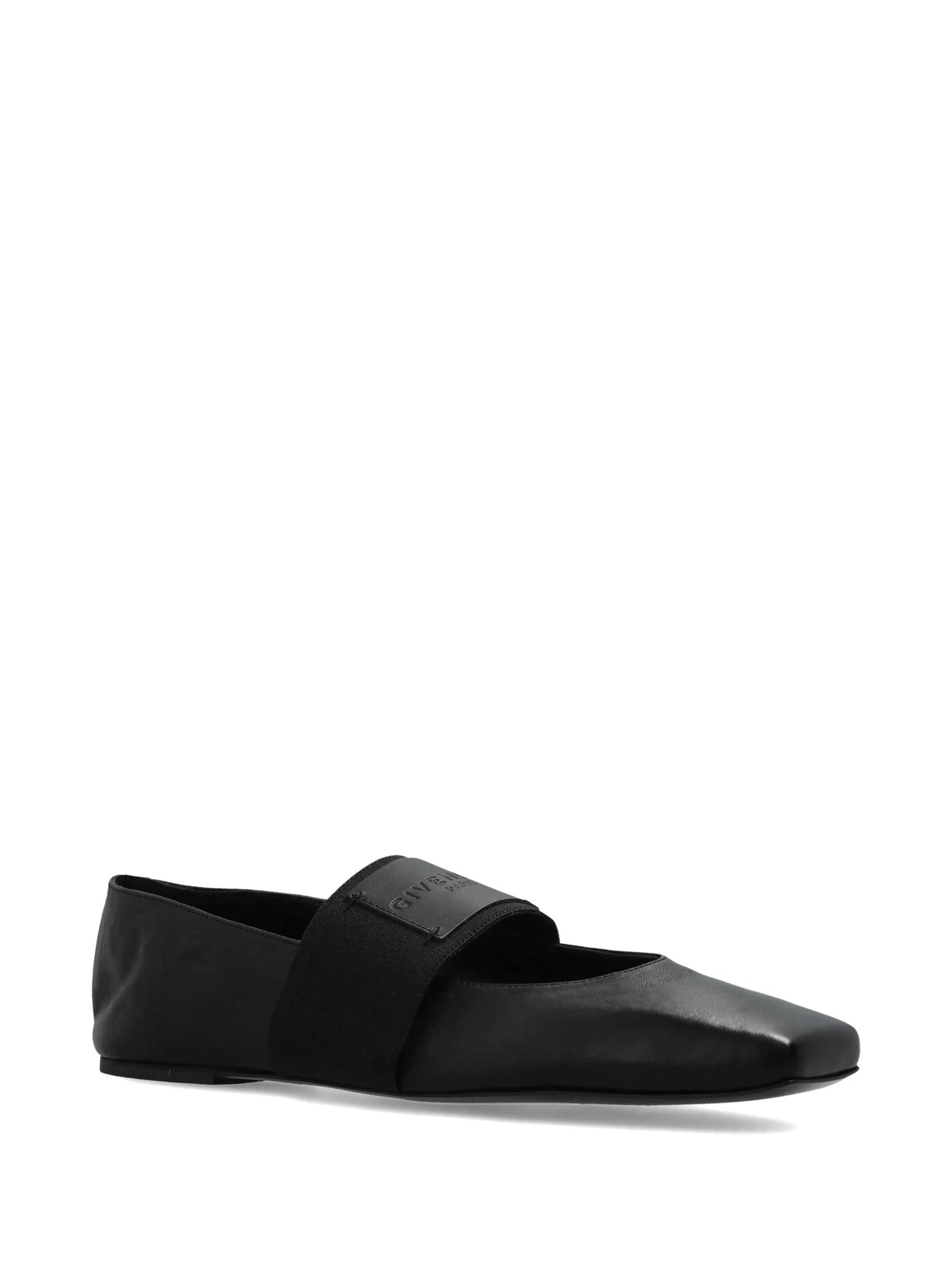 Sliced Square Ballerina Tonal Black Calzature