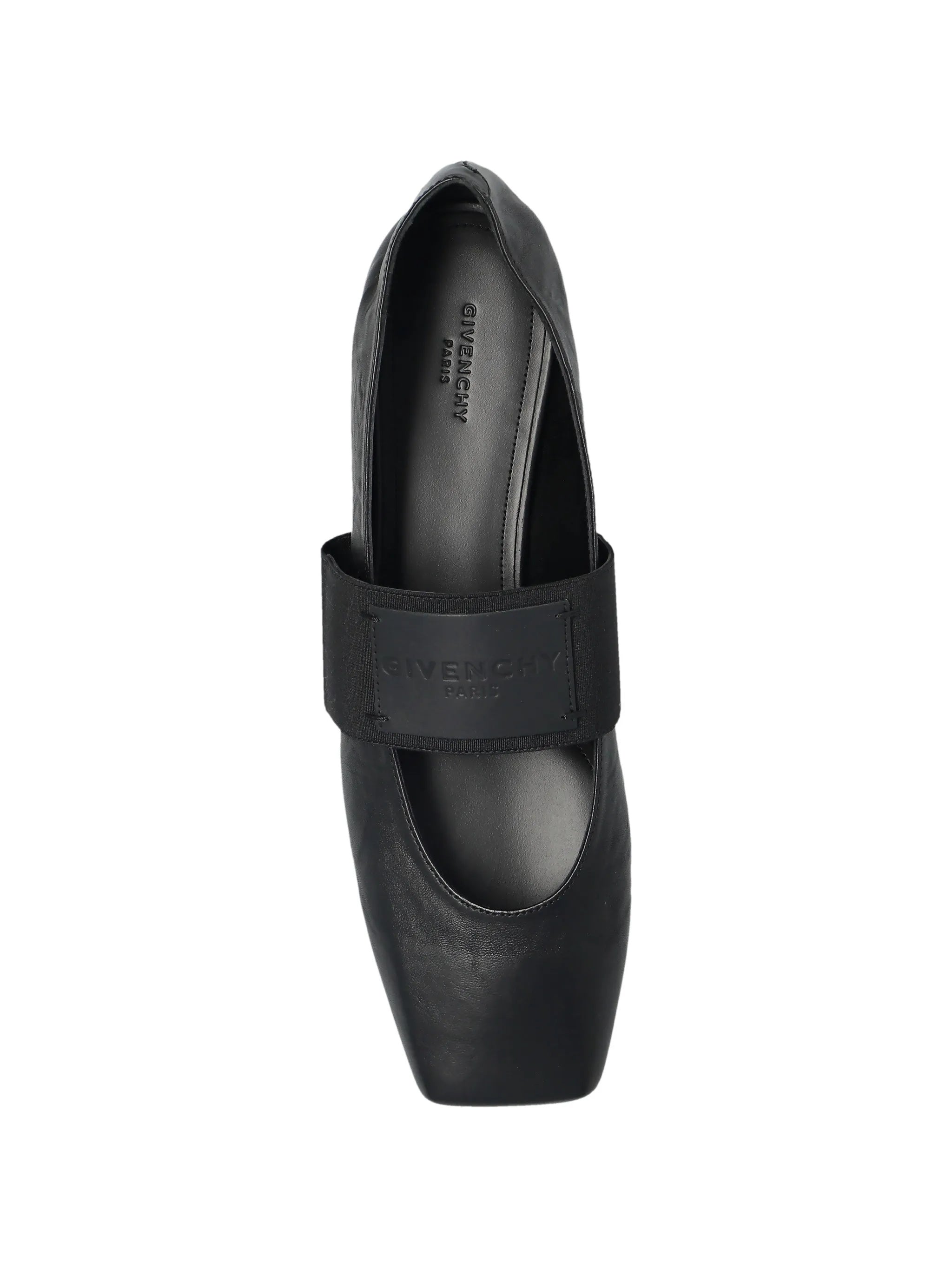 Sliced Square Ballerina Tonal Black Calzature