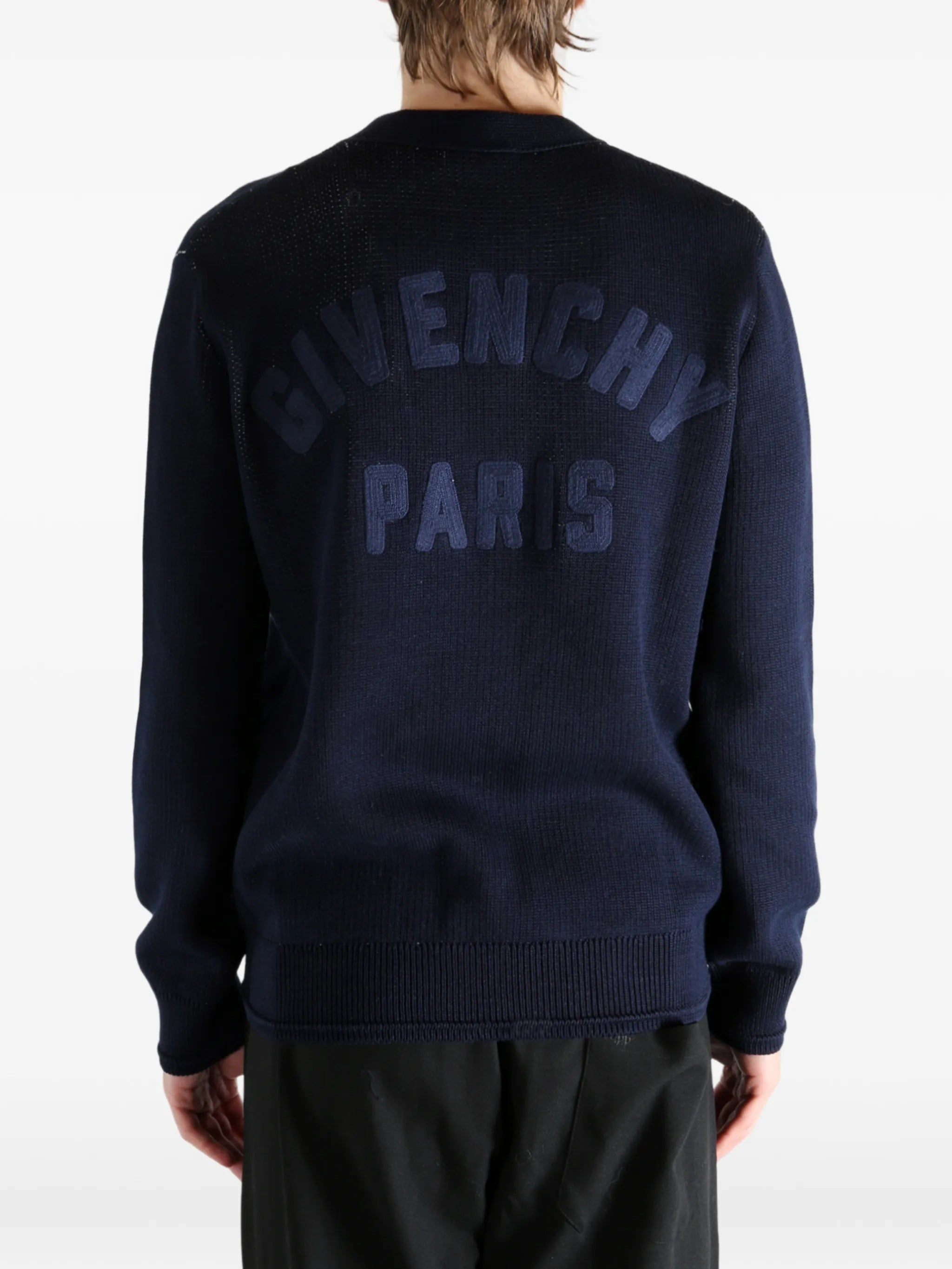 V-neck Cardigan Blue Maglia
