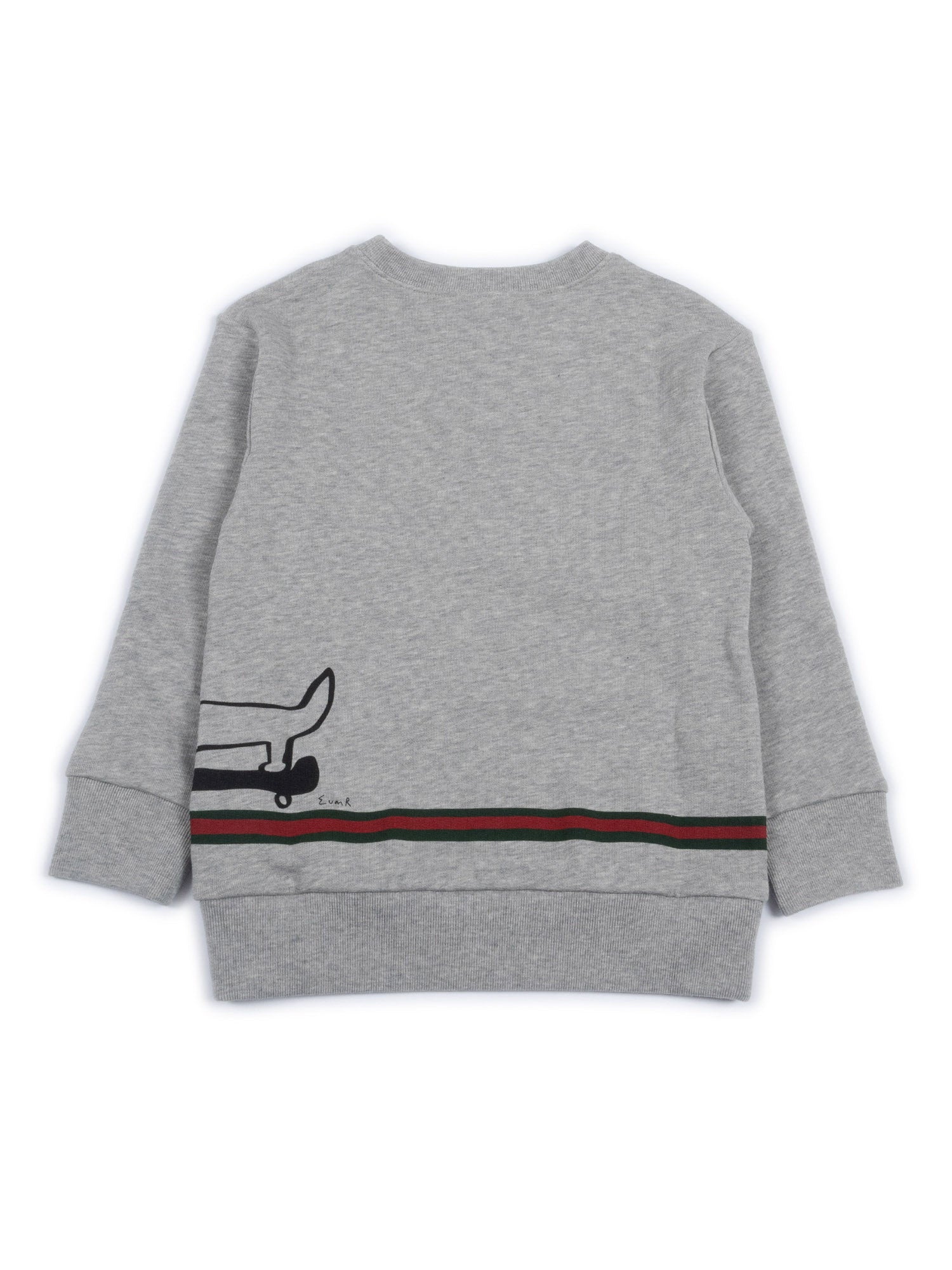L-S SWEATSHIRT FELTED COTTON J Grey