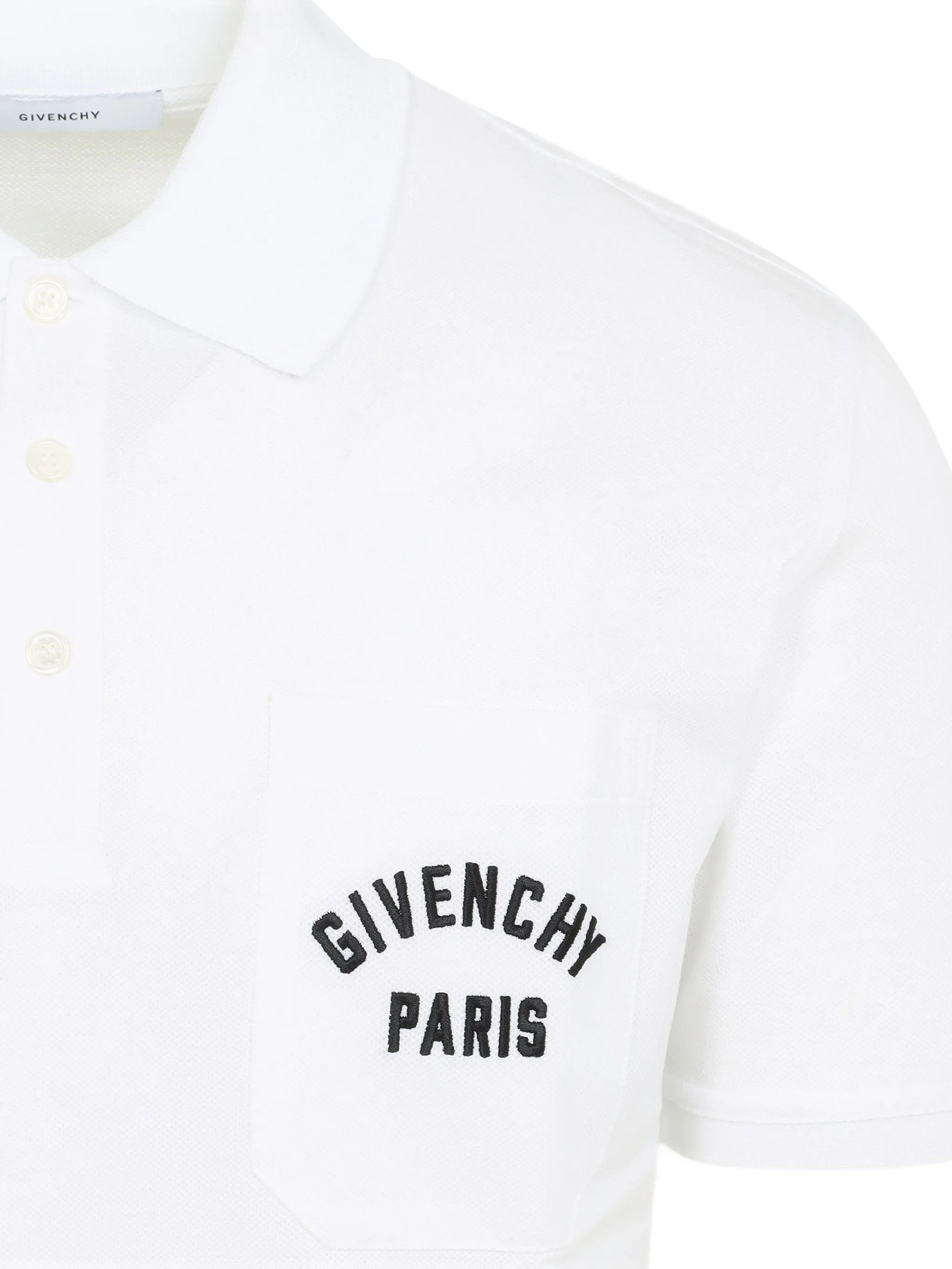 Front Pocket Polo White