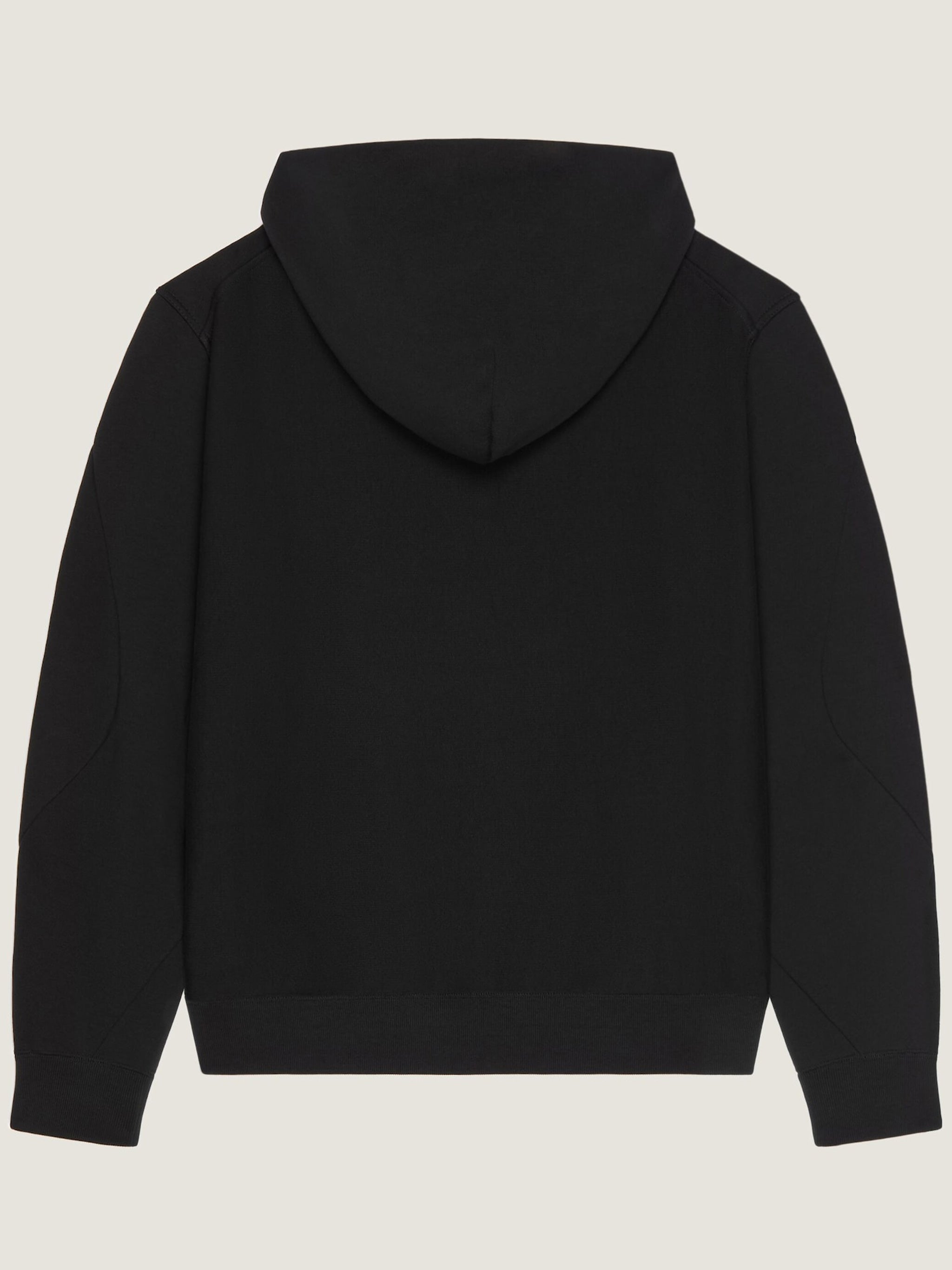 Couture Seam Regular Fit Hoodie Black Felpa