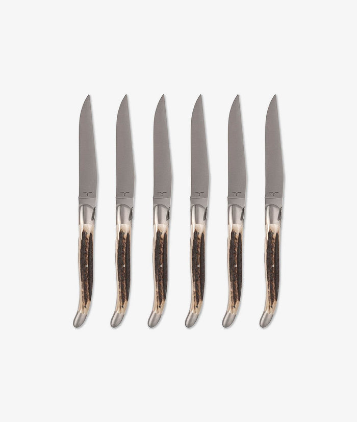 Deer Table Knives Beige Cutlery