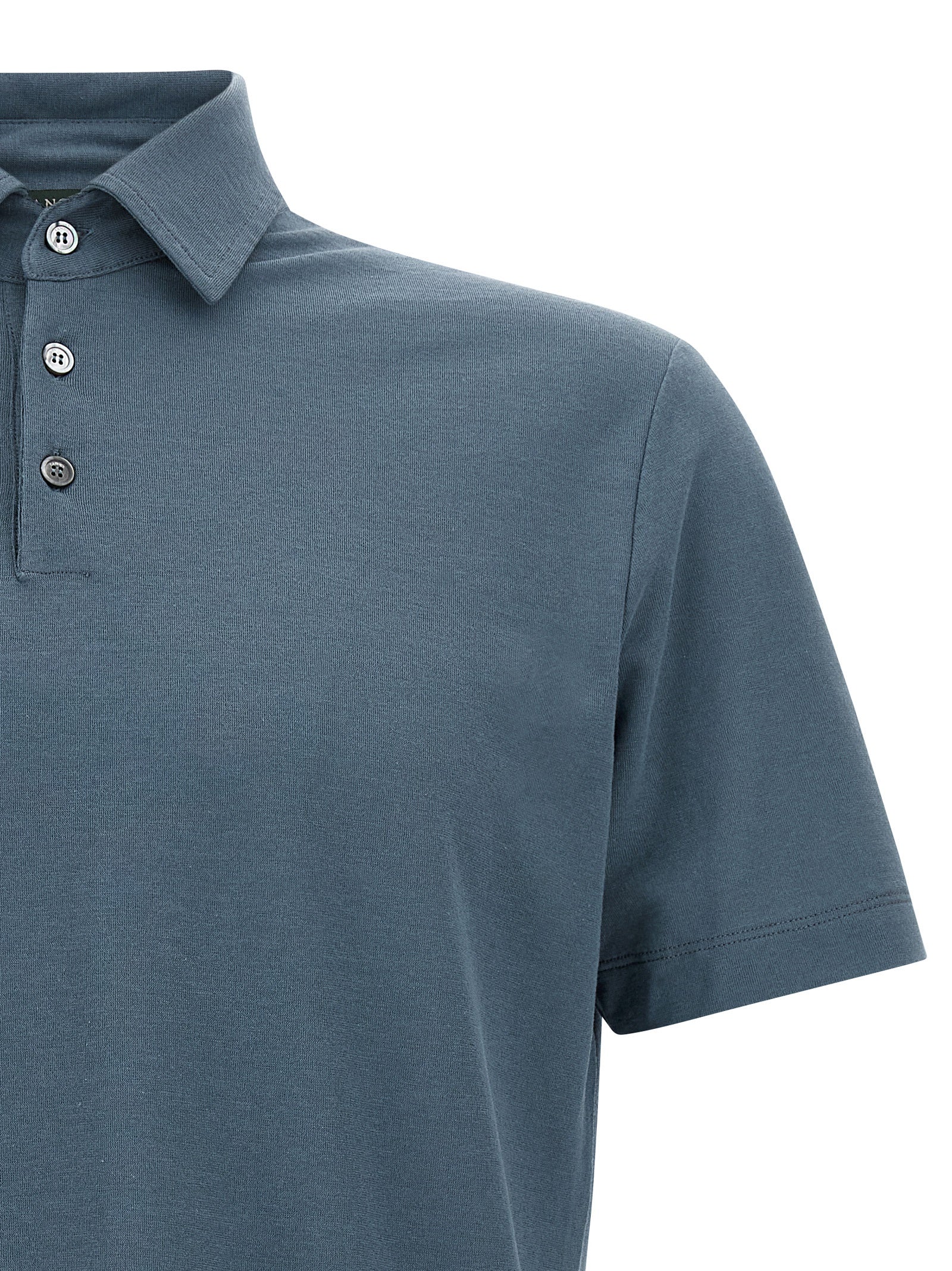 Ice Cotton polo shirt Blue