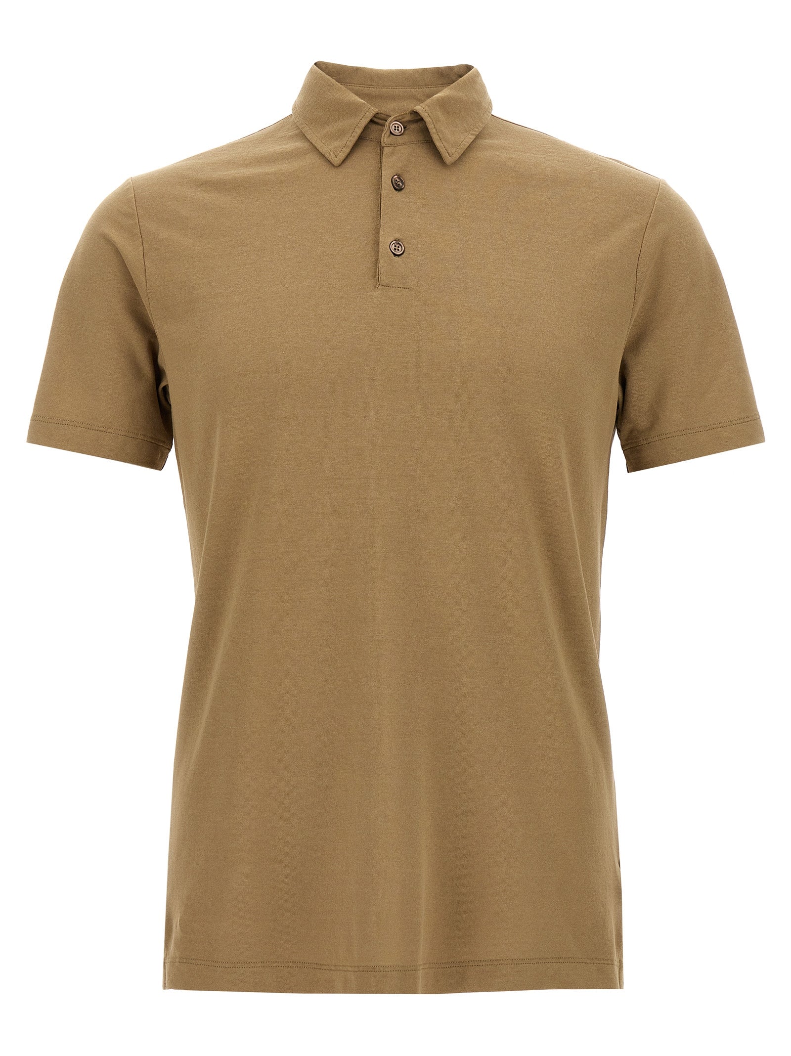 Ice Cotton polo shirt Beige
