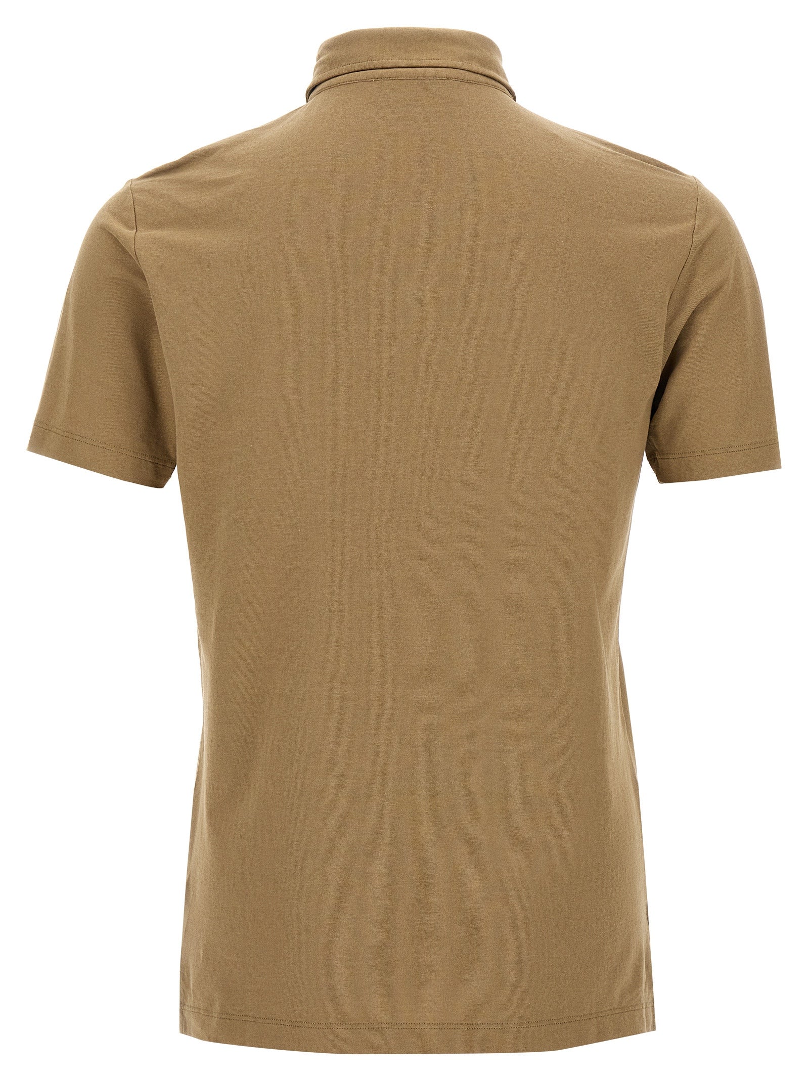 Ice Cotton polo shirt Beige