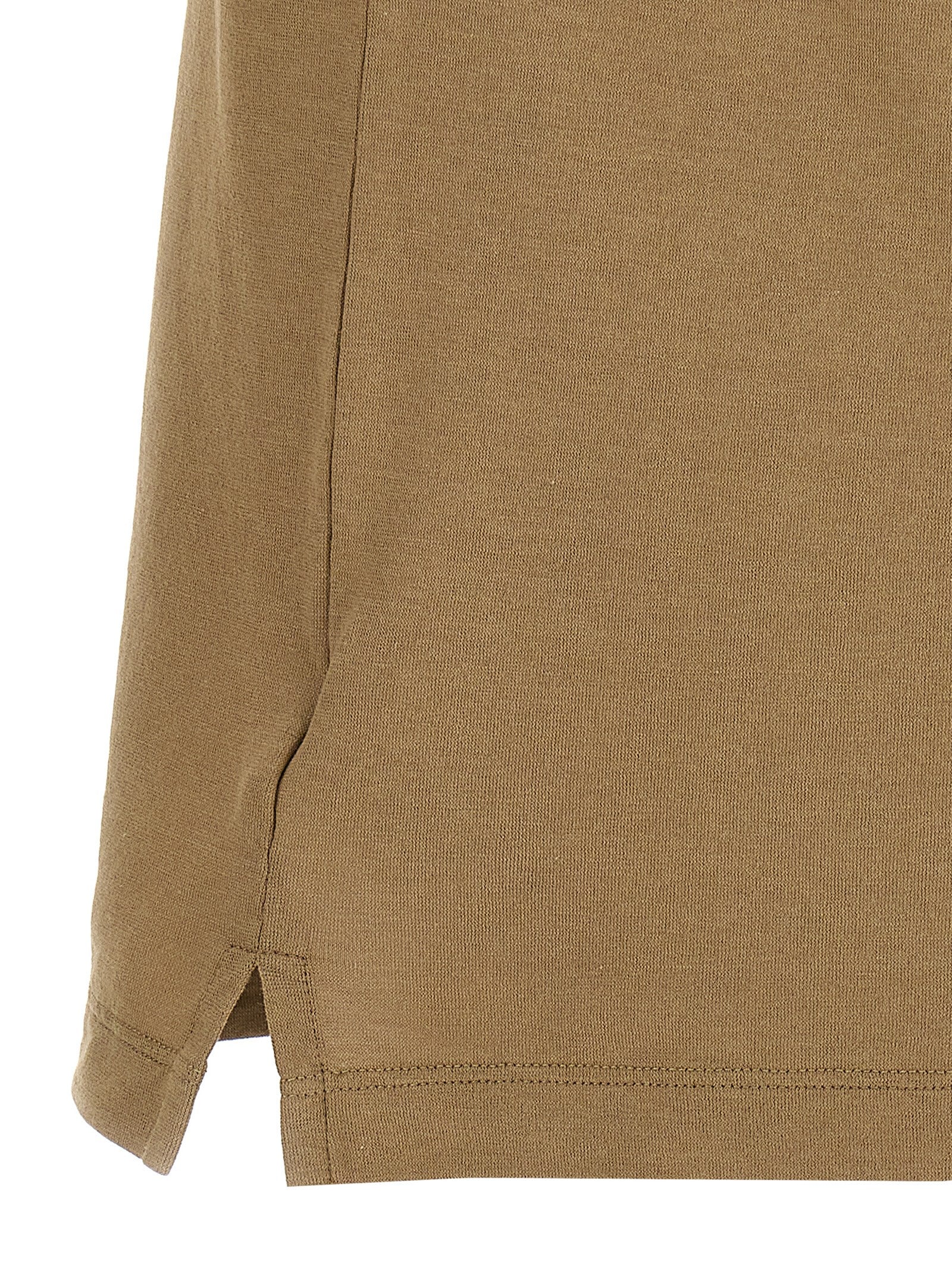 Ice Cotton polo shirt Beige