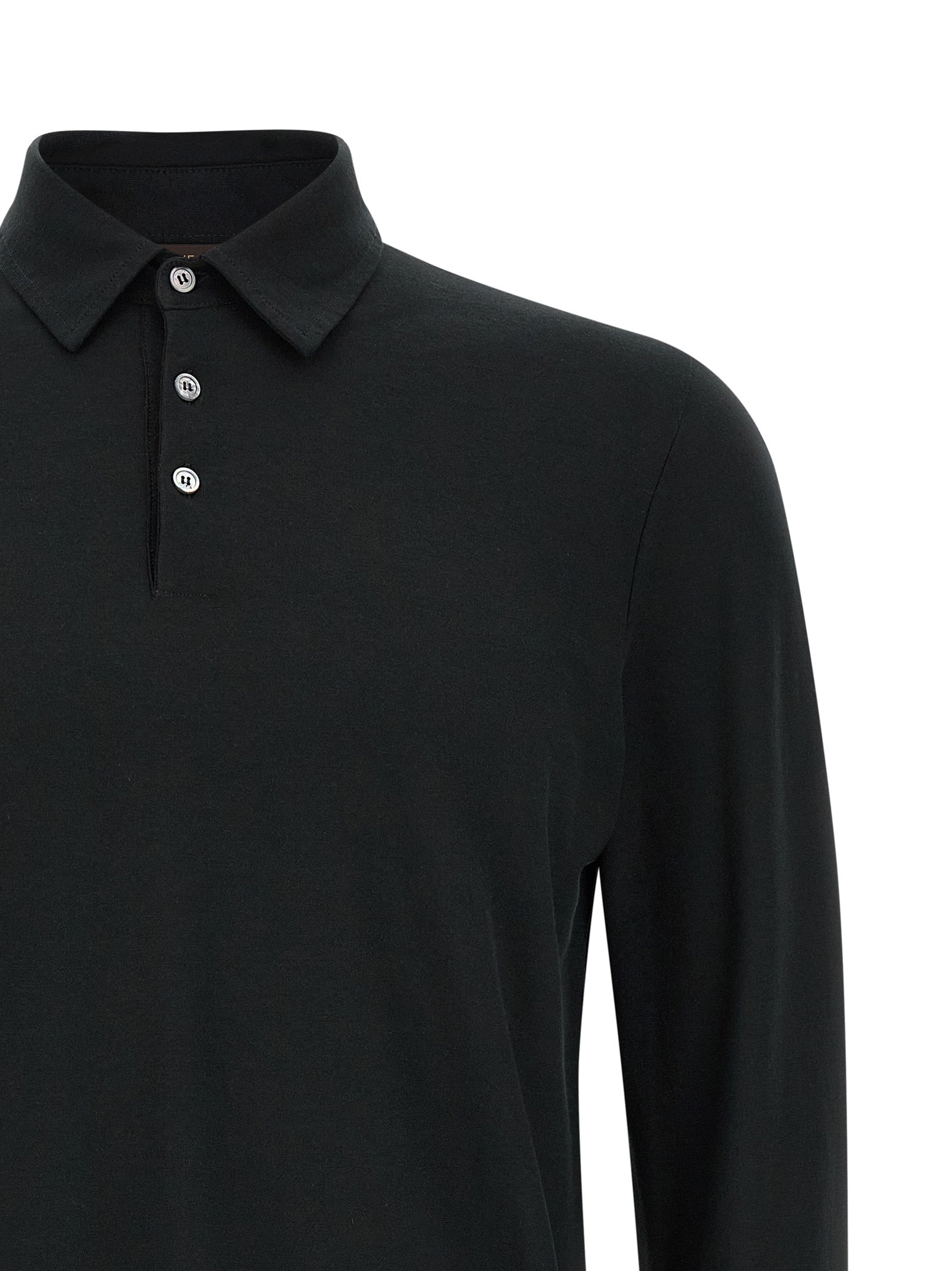 Ice Cotton polo shirt Black
