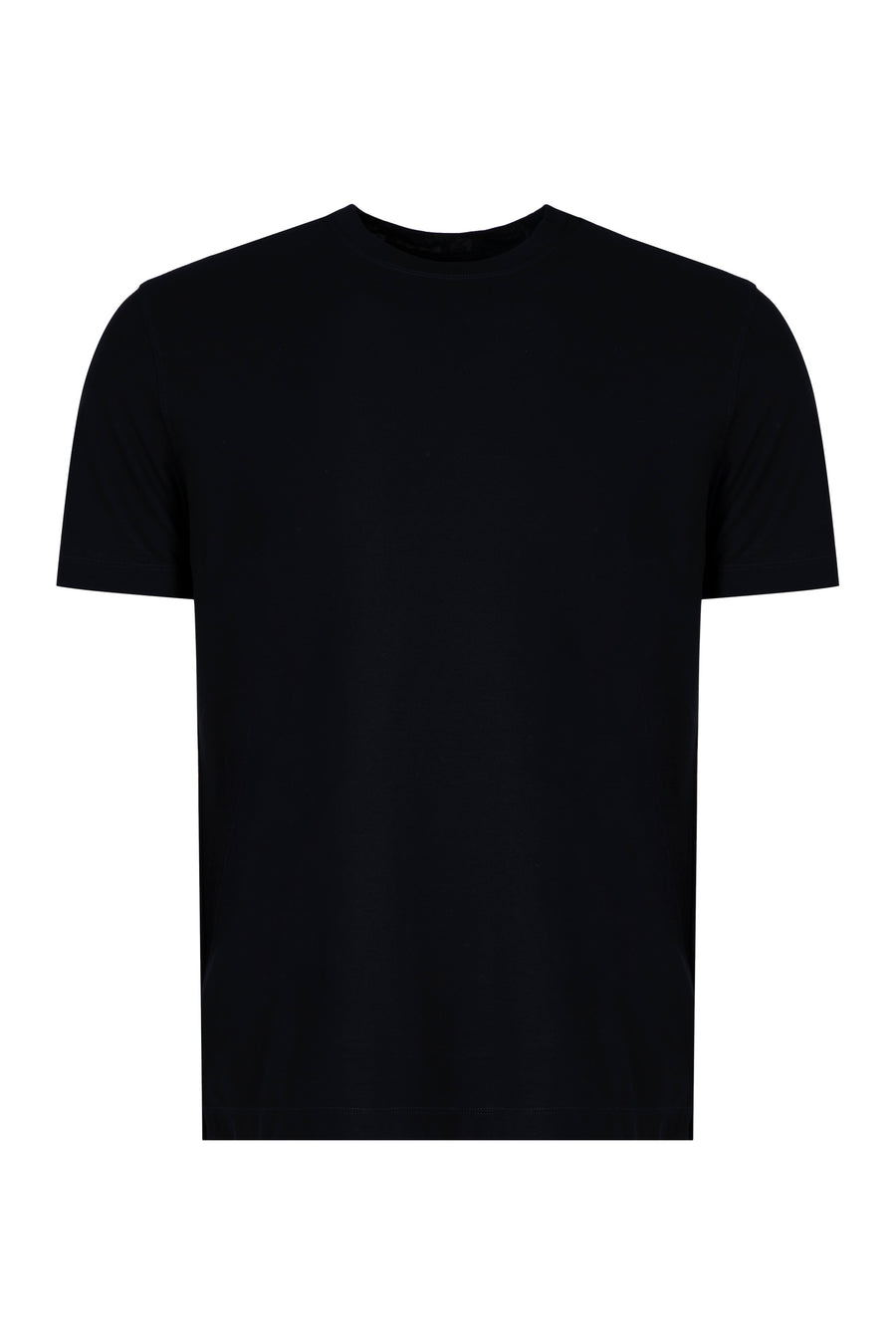 T-Shirt Crew-Neck Black Cotton T-shirts