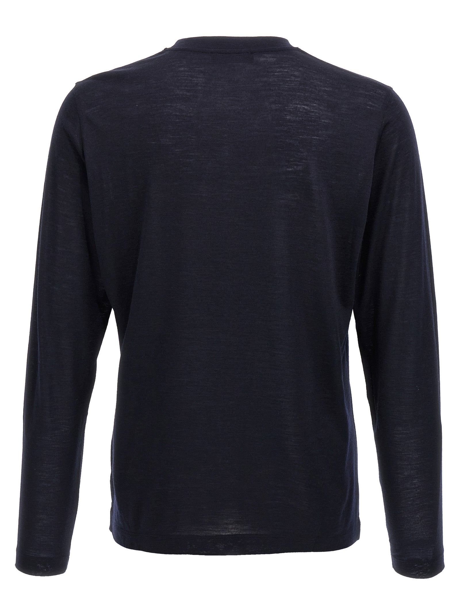 Light wool T-shirt Blue Virgin