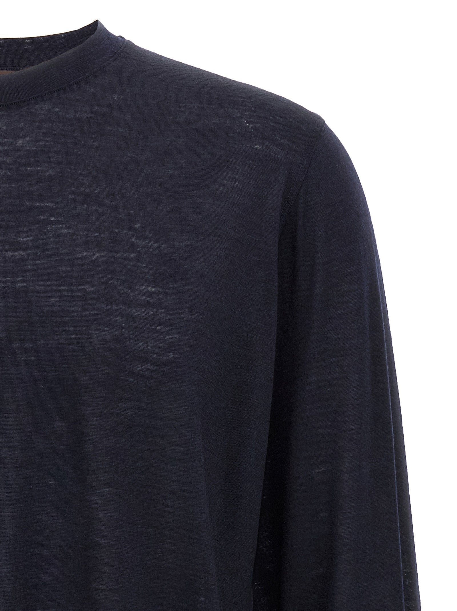 Light wool T-shirt Blue Virgin